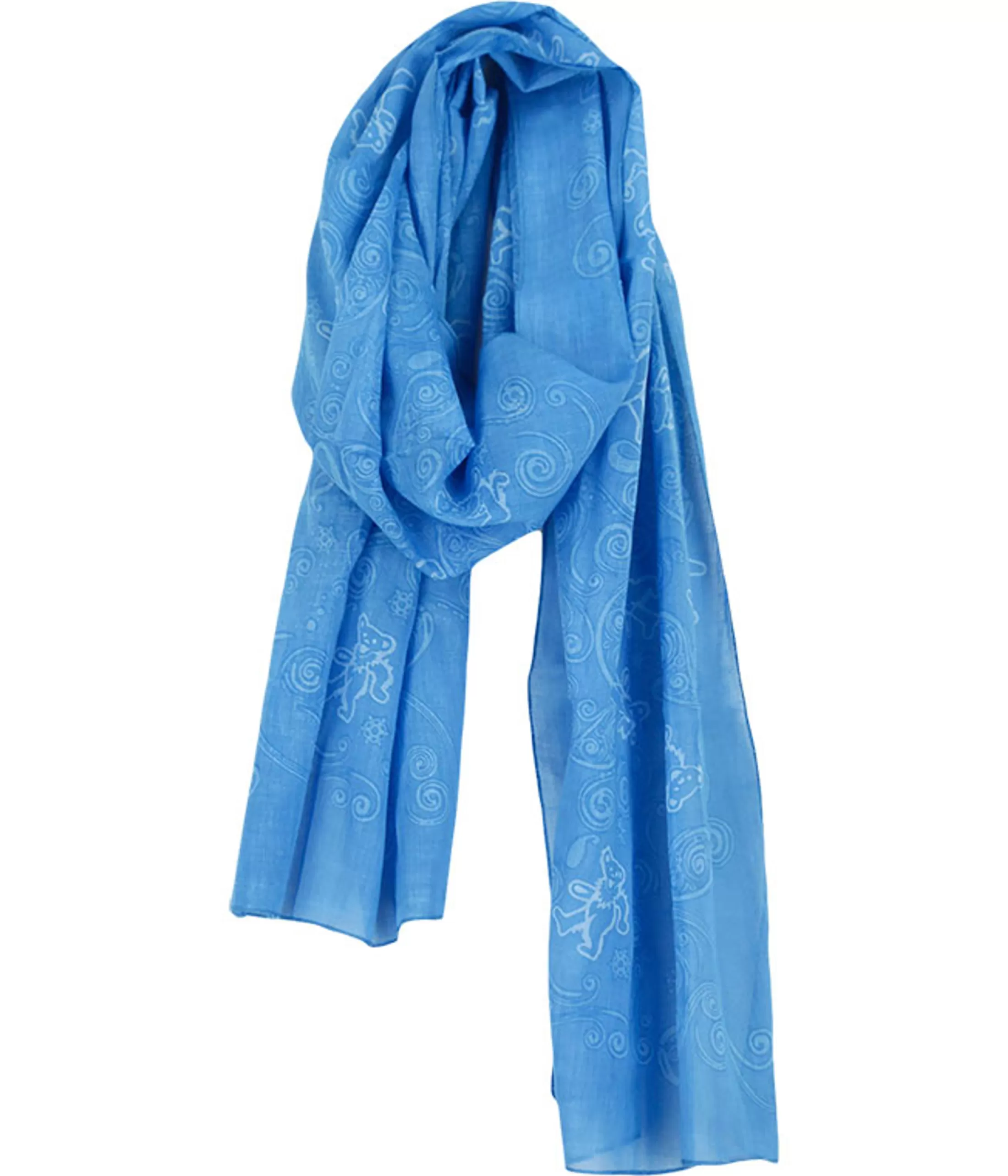 Scarves | Grateful Dead<Liquid Blue GD Long Bear Blue Scarf