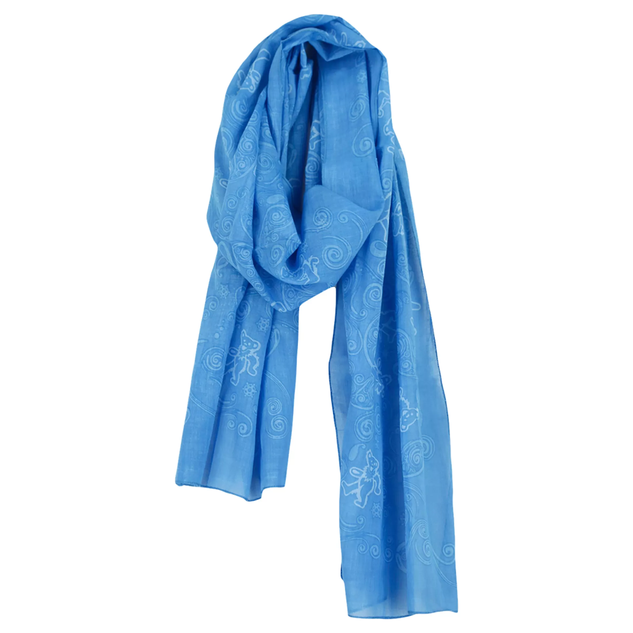 Scarves | Grateful Dead<Liquid Blue GD Long Bear Blue Scarf