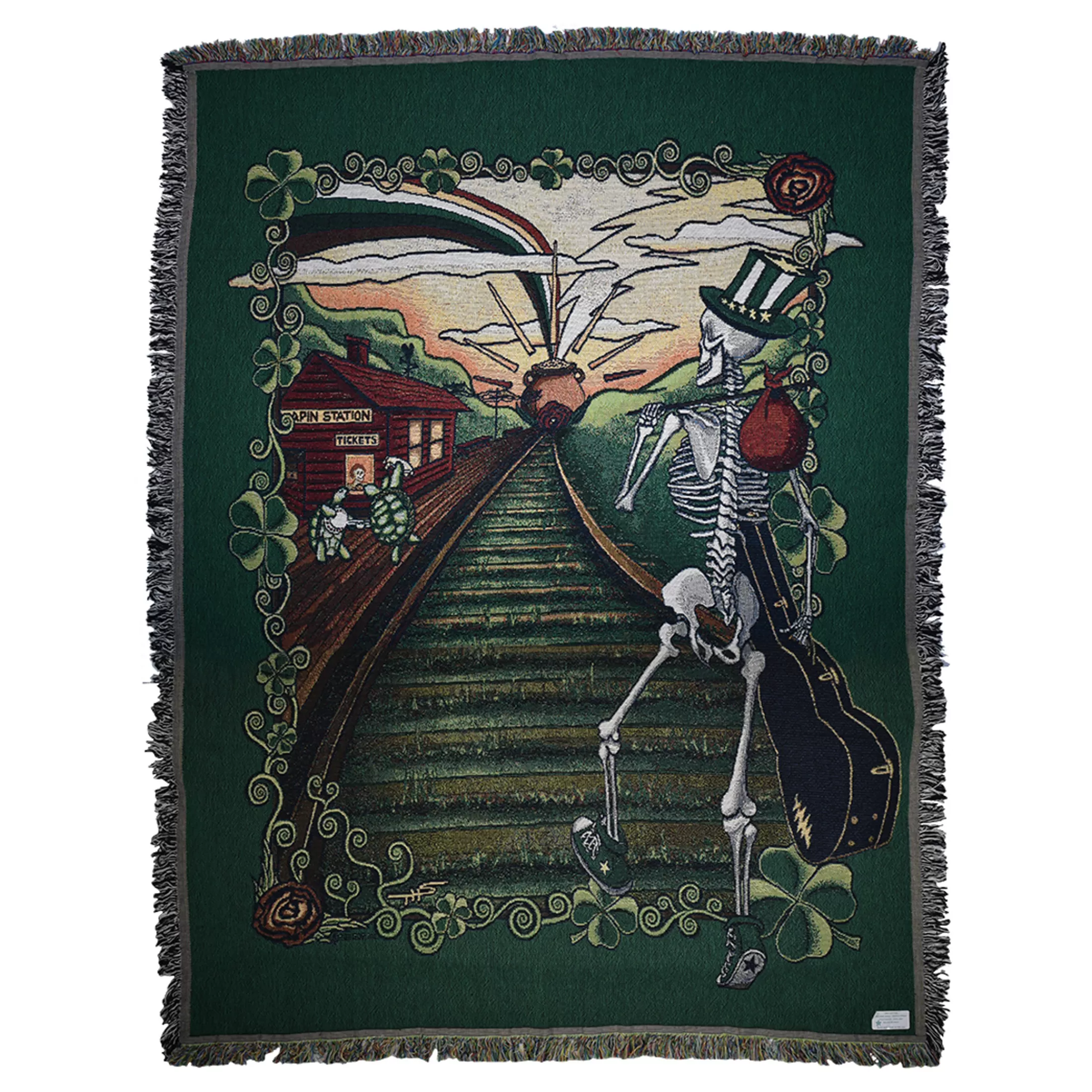 Grateful Dead | Classic<Liquid Blue GD Lucky Sam Woven Blanket