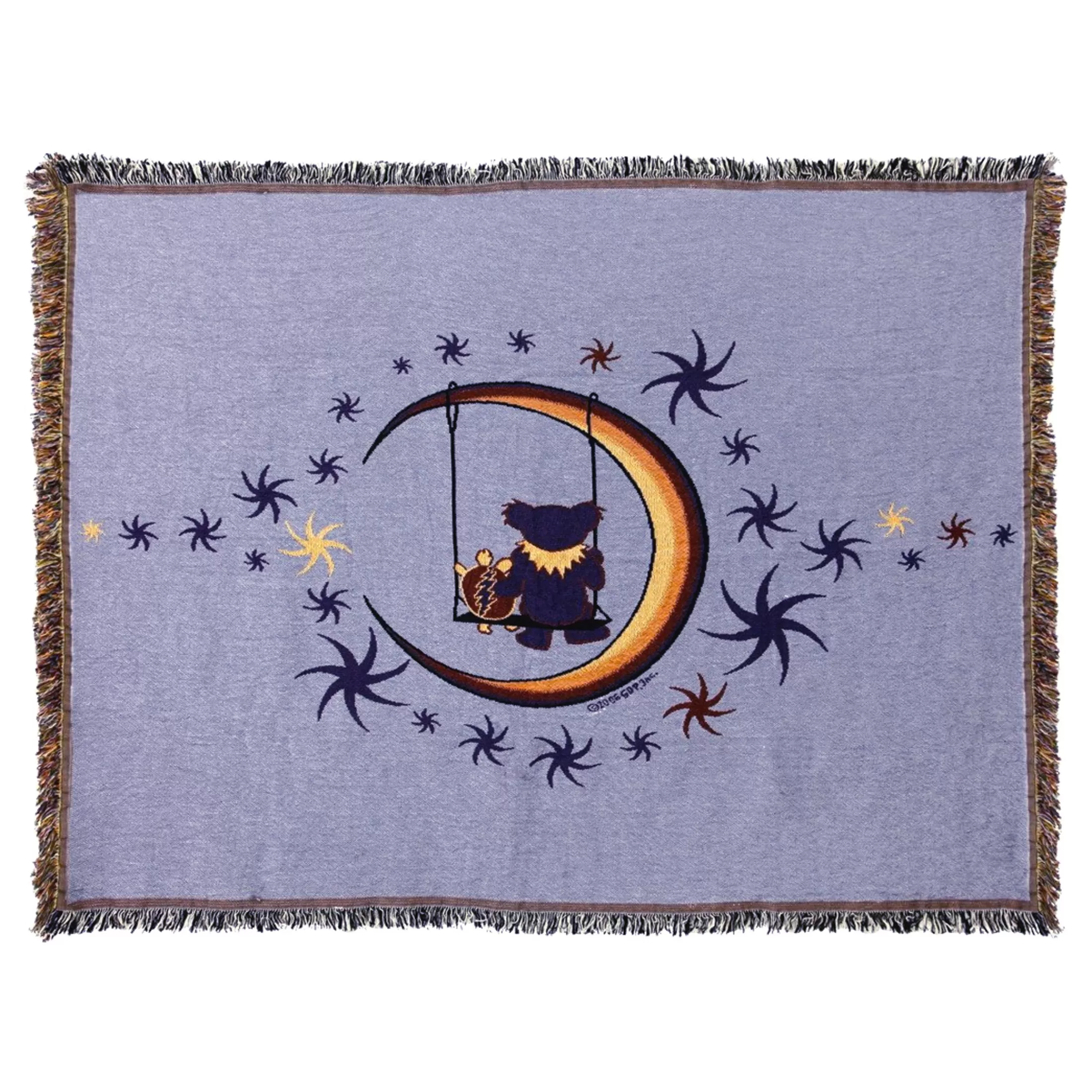 Grateful Dead | Classic<Liquid Blue GD Moon Swing Woven Blanket