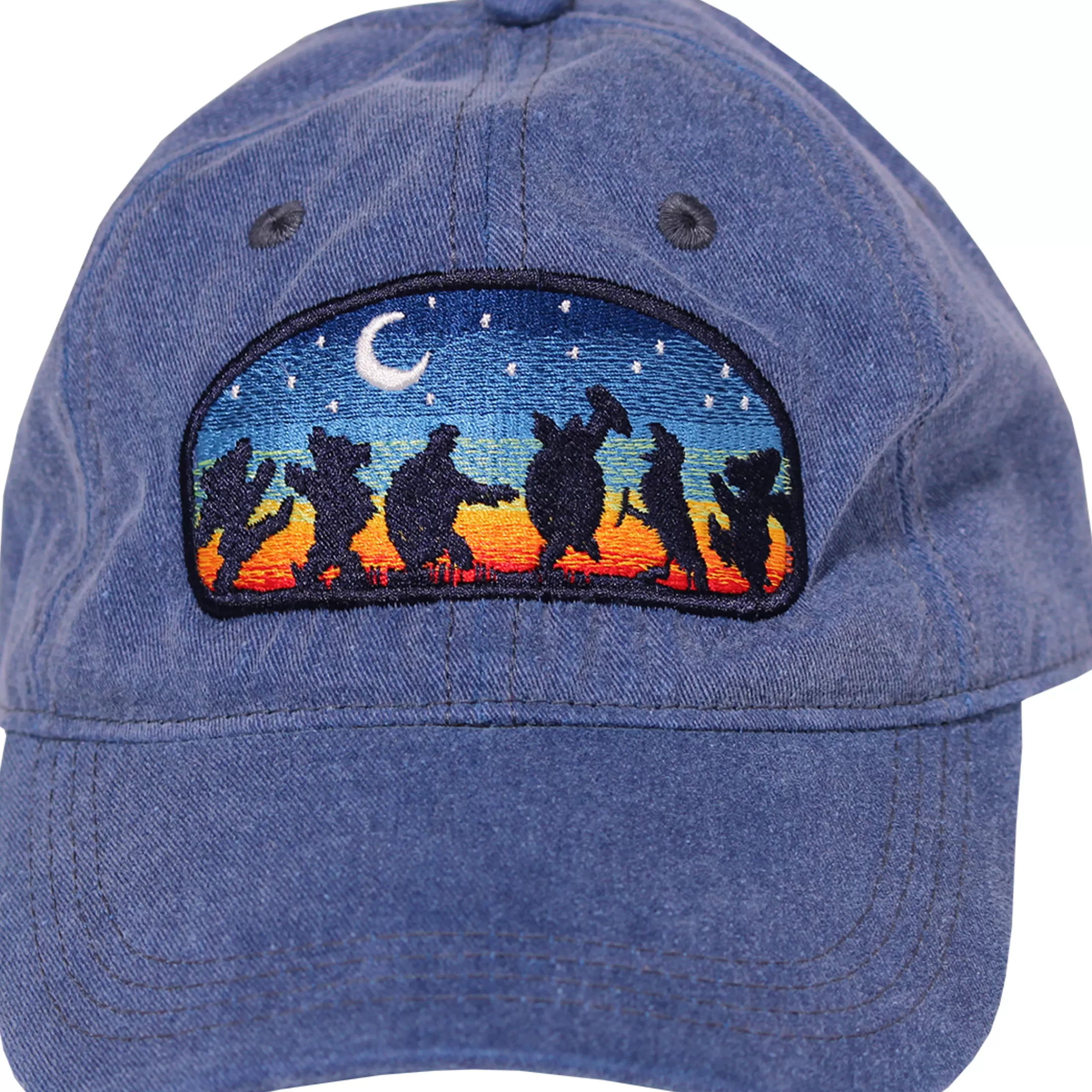 Hats | Grateful Dead<Liquid Blue GD Moondance Denim Baseball Cap