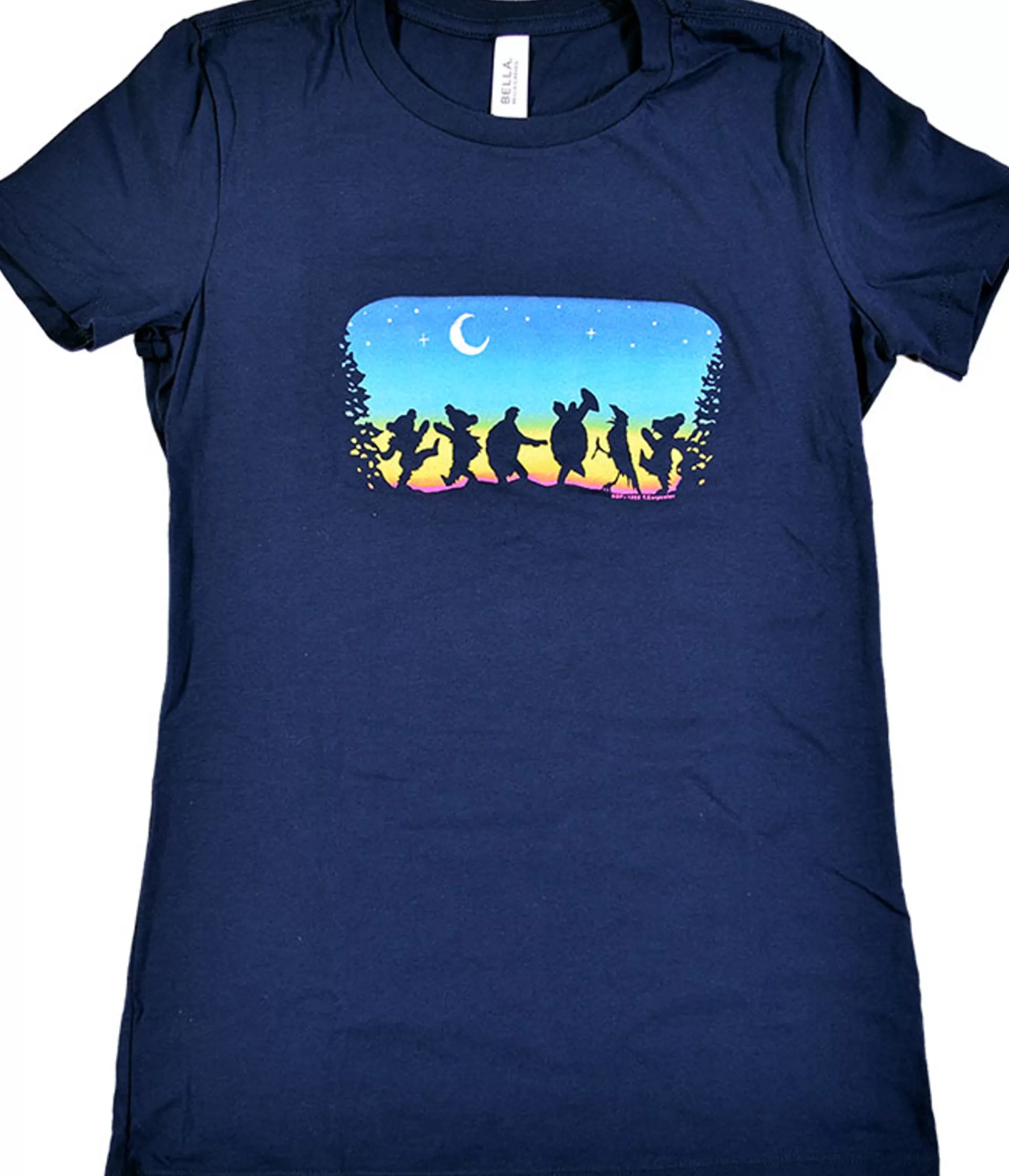 Juniors Long Length | Grateful Dead<Liquid Blue GD Moondance Navy Juniors Long Length T-Shirt