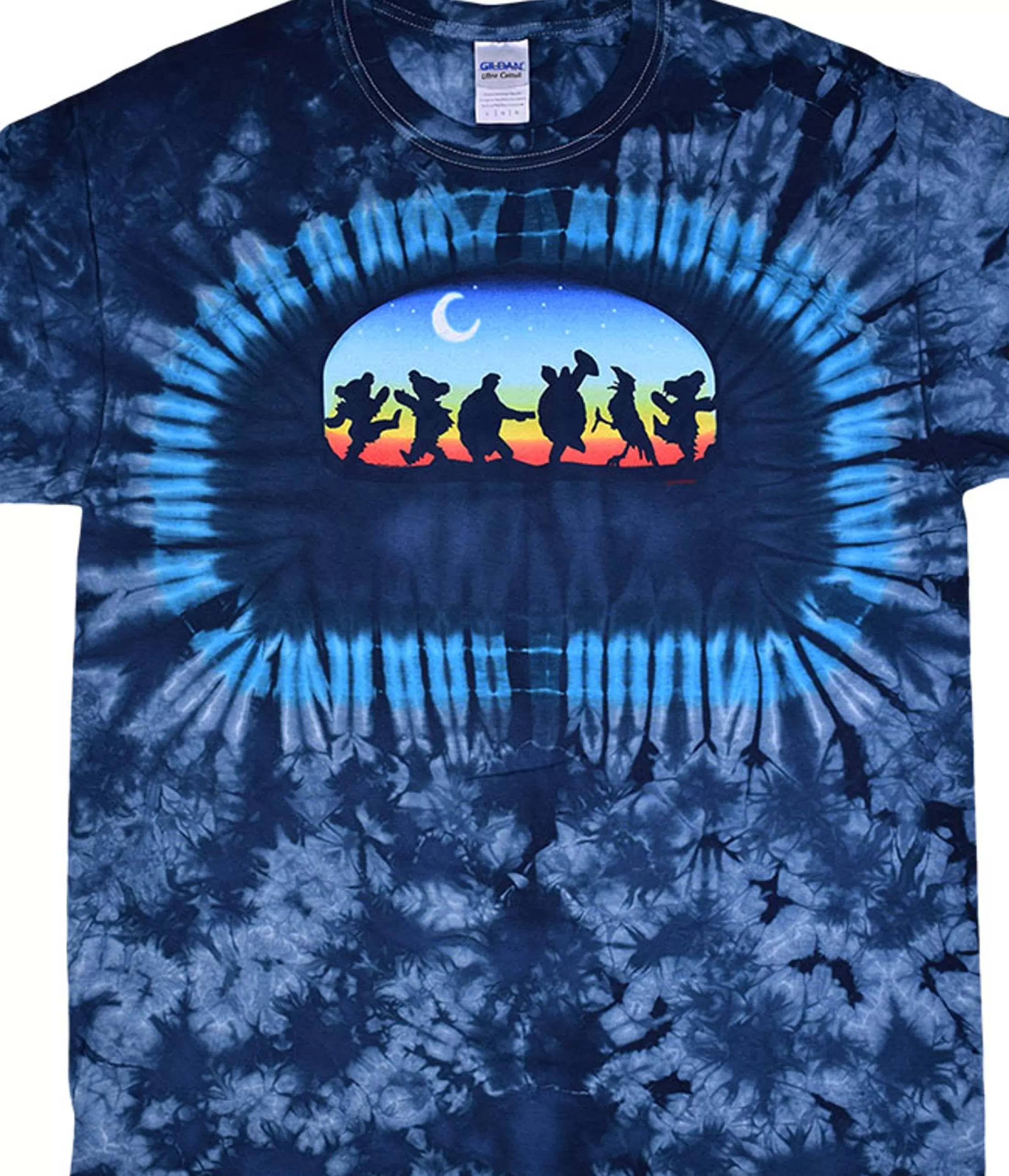 T-Shirt | Grateful Dead<Liquid Blue GD Moondance Tie-Dye T-Shirt