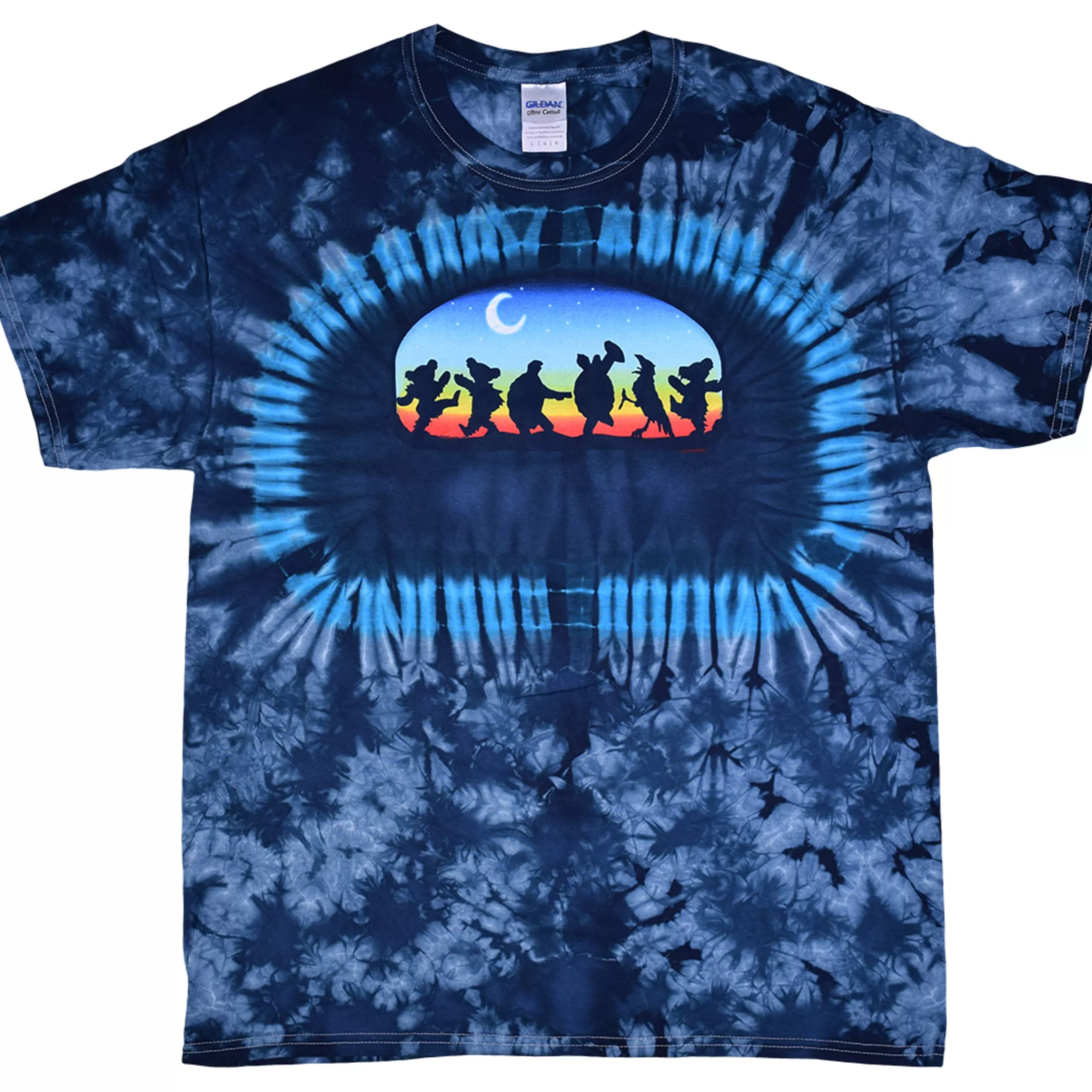 T-Shirt | Grateful Dead<Liquid Blue GD Moondance Tie-Dye T-Shirt