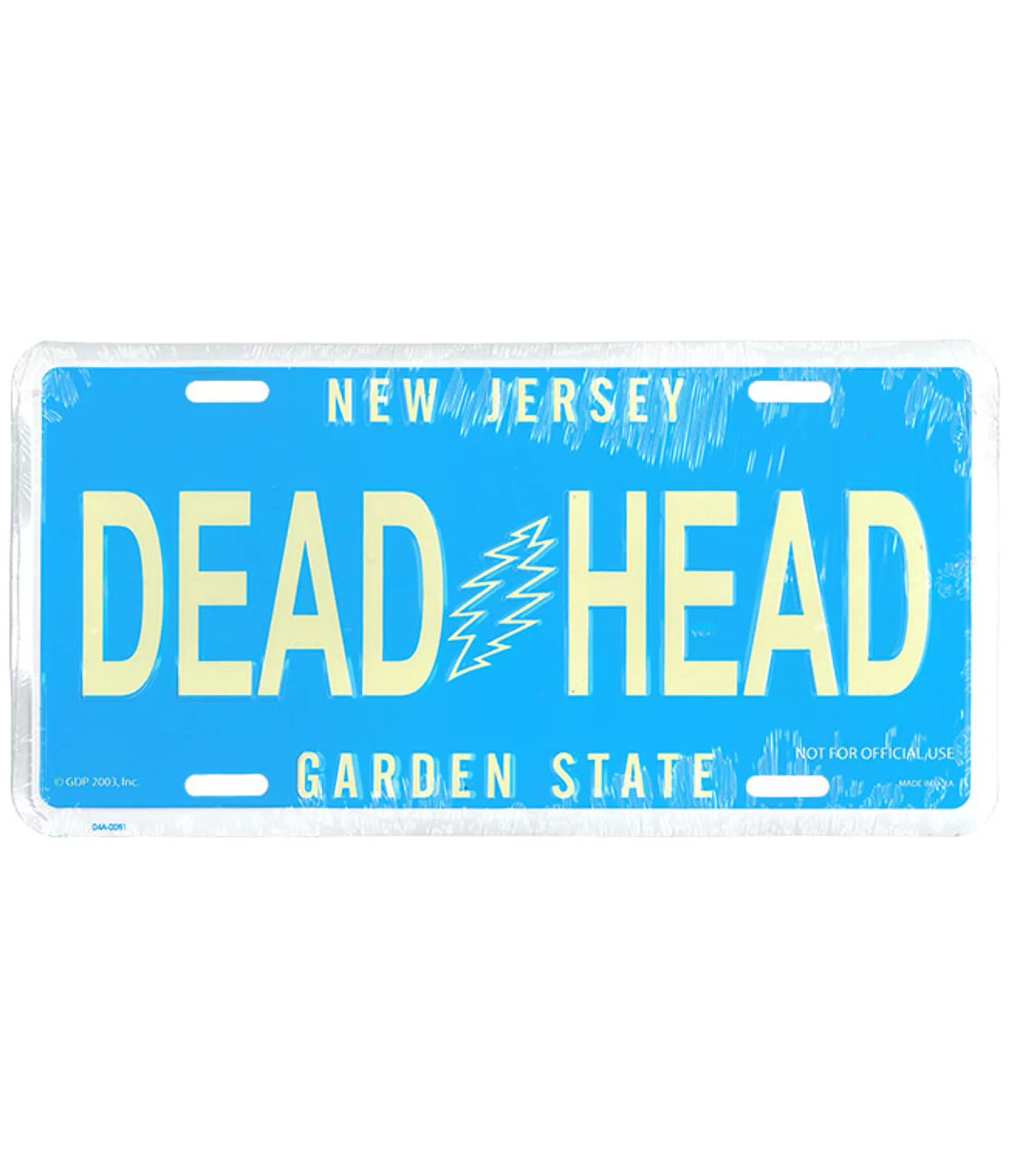 License Plates | Grateful Dead<Liquid Blue GD New Jersey License Plate