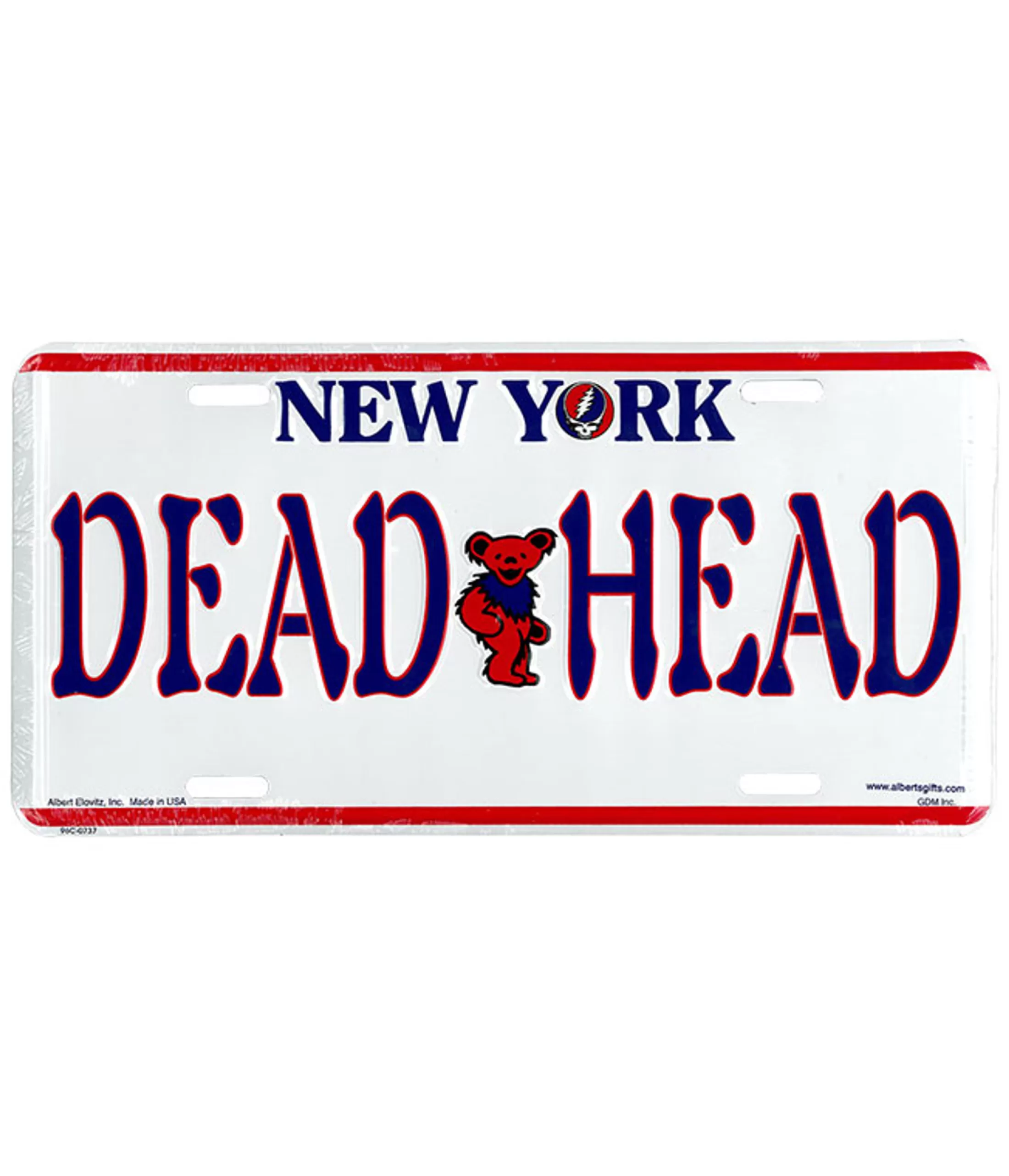 License Plates | Grateful Dead<Liquid Blue GD New York License Plate