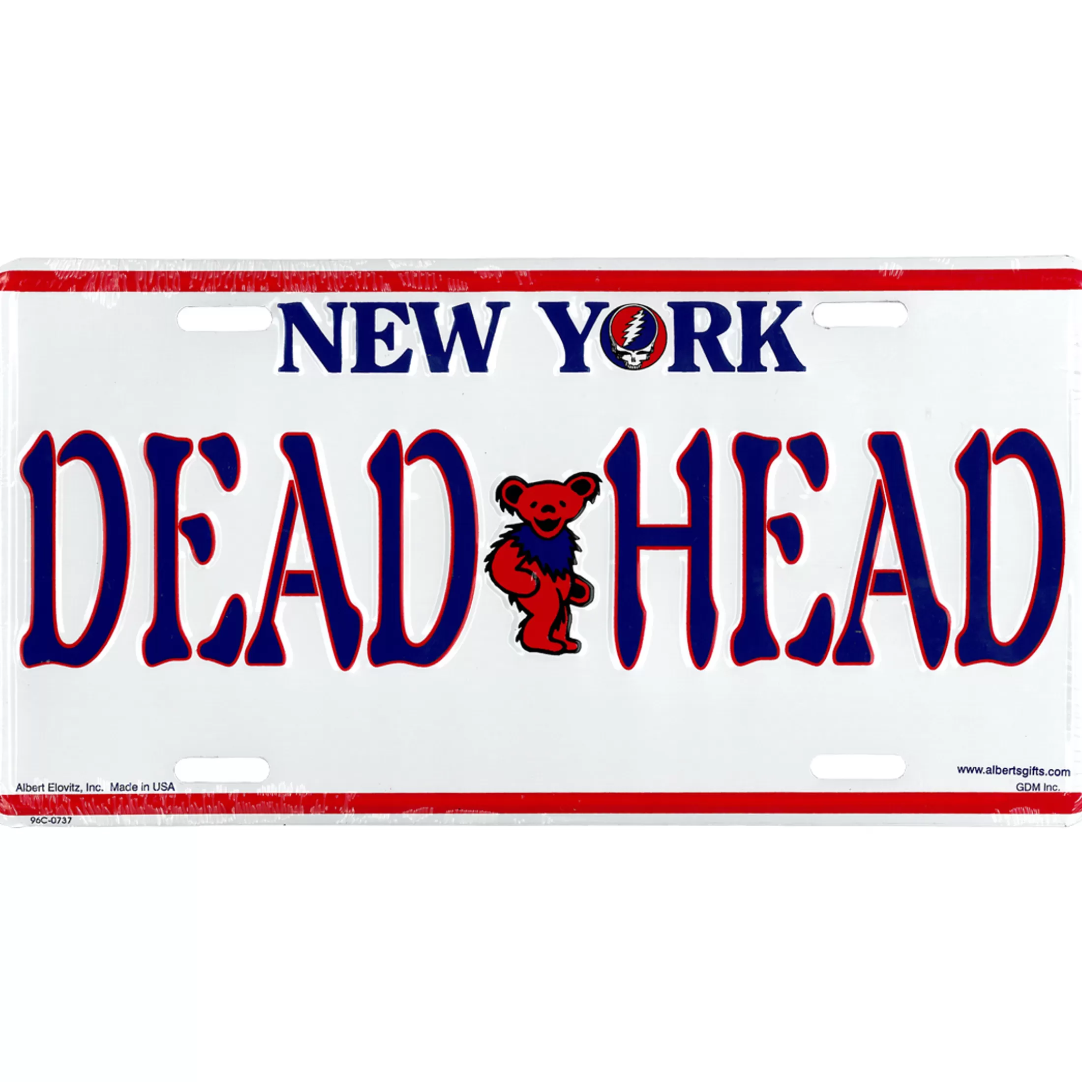 License Plates | Grateful Dead<Liquid Blue GD New York License Plate