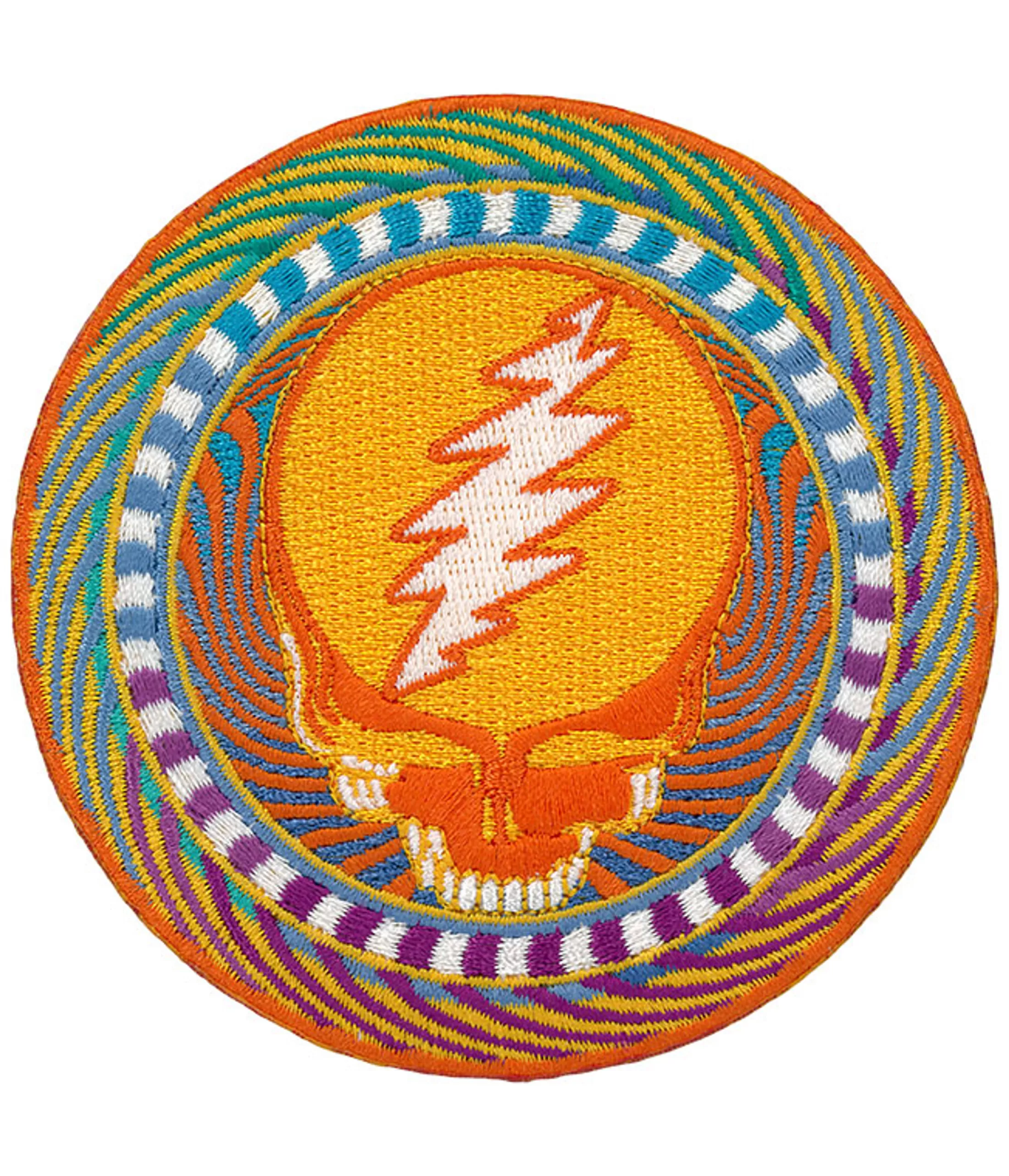 Patches | Grateful Dead<Liquid Blue GD Orange Sunshine Patch