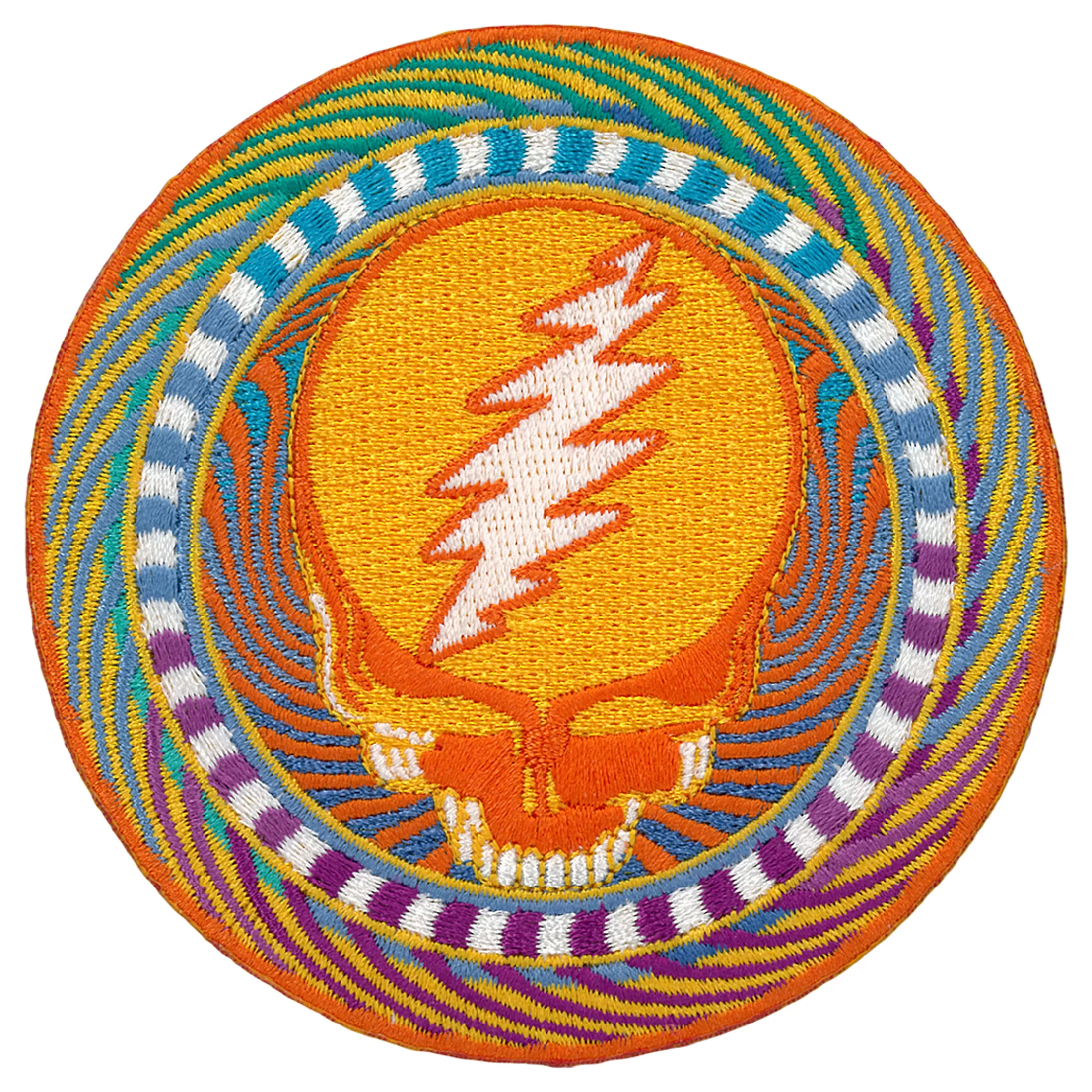 Patches | Grateful Dead<Liquid Blue GD Orange Sunshine Patch