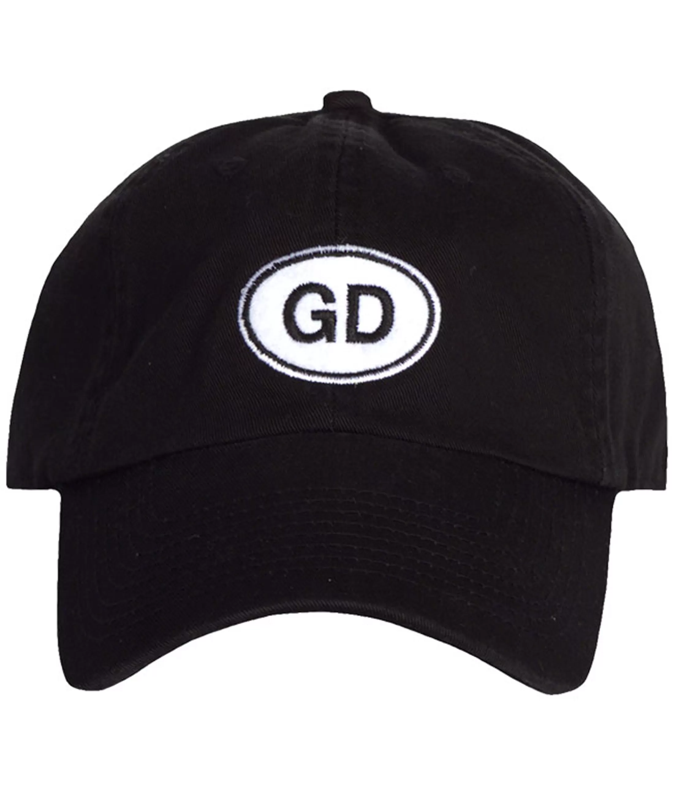 Hats | Grateful Dead<Liquid Blue GD Oval Black Hat