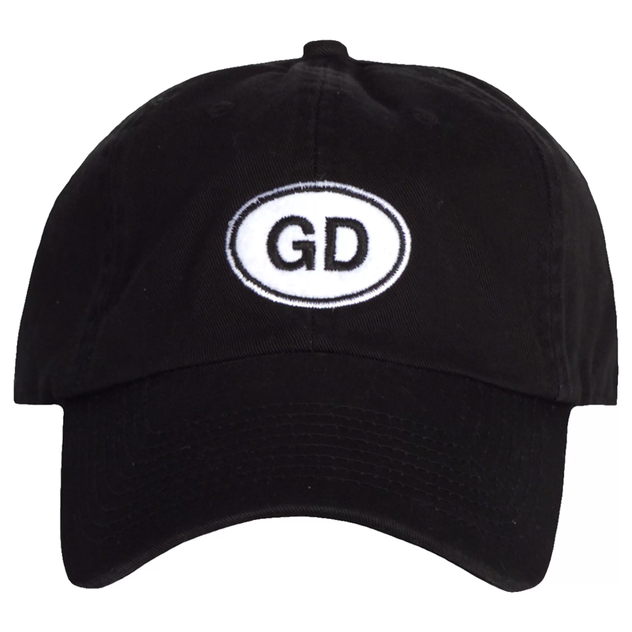 Hats | Grateful Dead<Liquid Blue GD Oval Black Hat