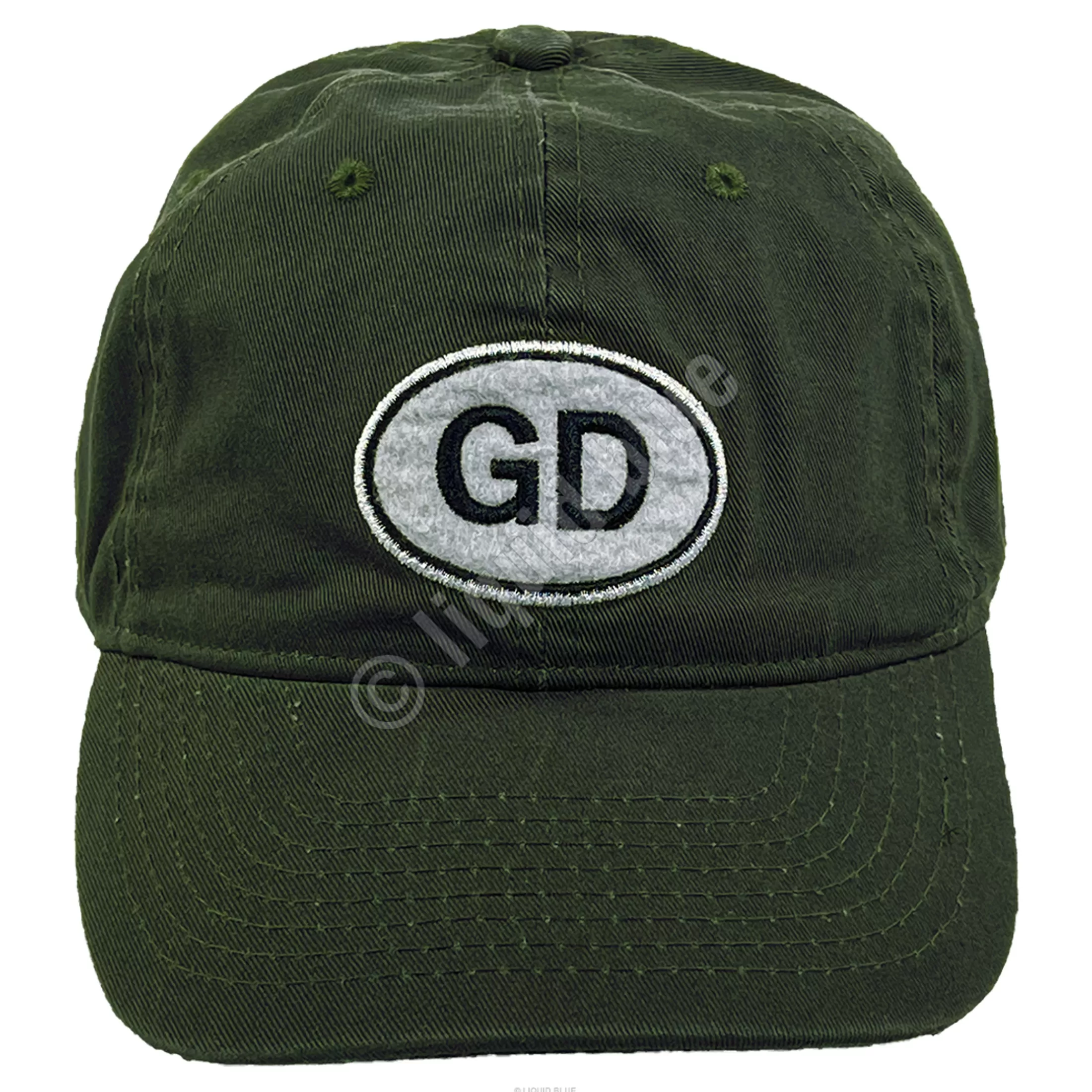 Hats | Grateful Dead<Liquid Blue GD Oval Green Hat