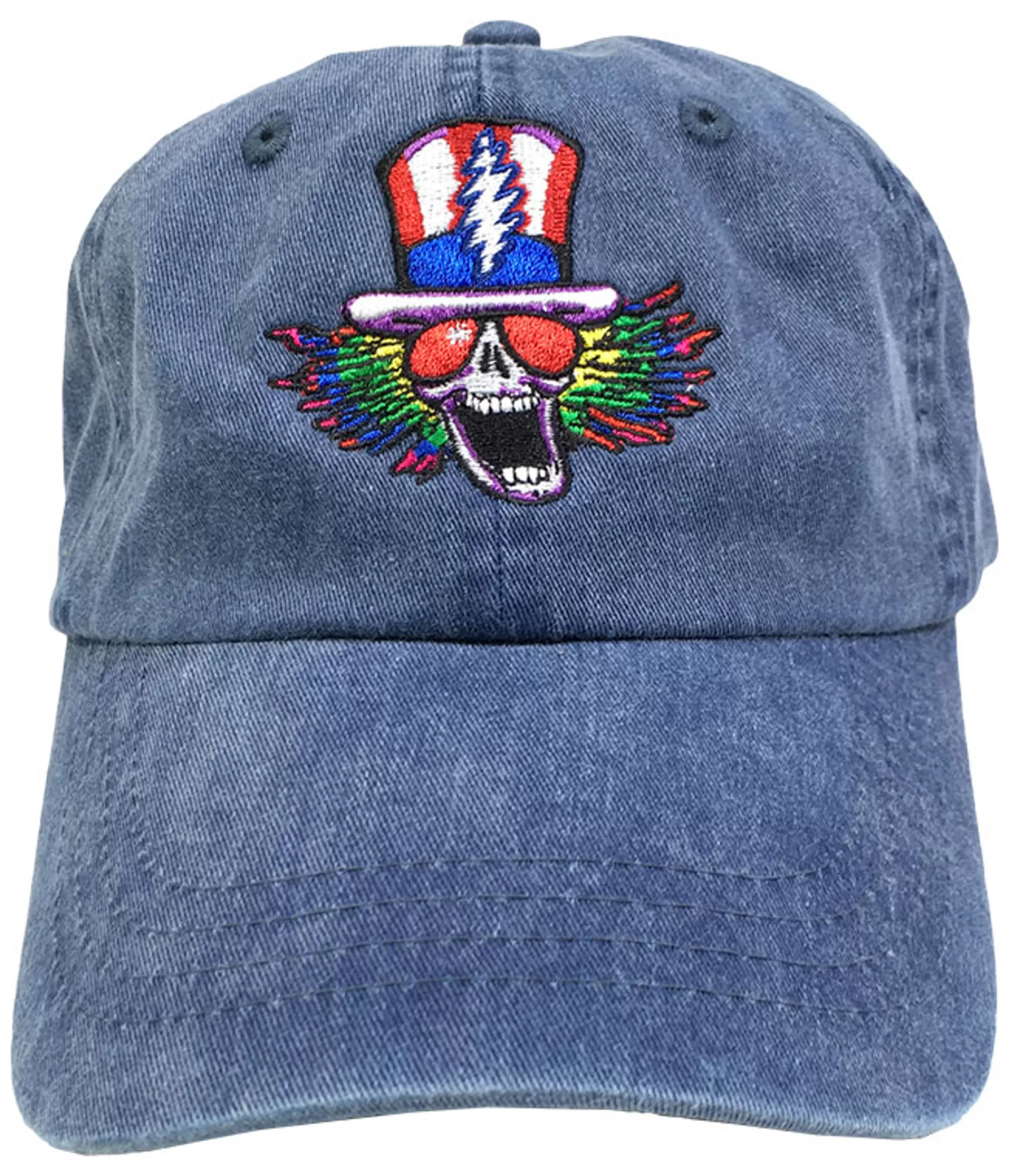 Hats | Grateful Dead<Liquid Blue GD Psycle Sam Denim Baseball Cap