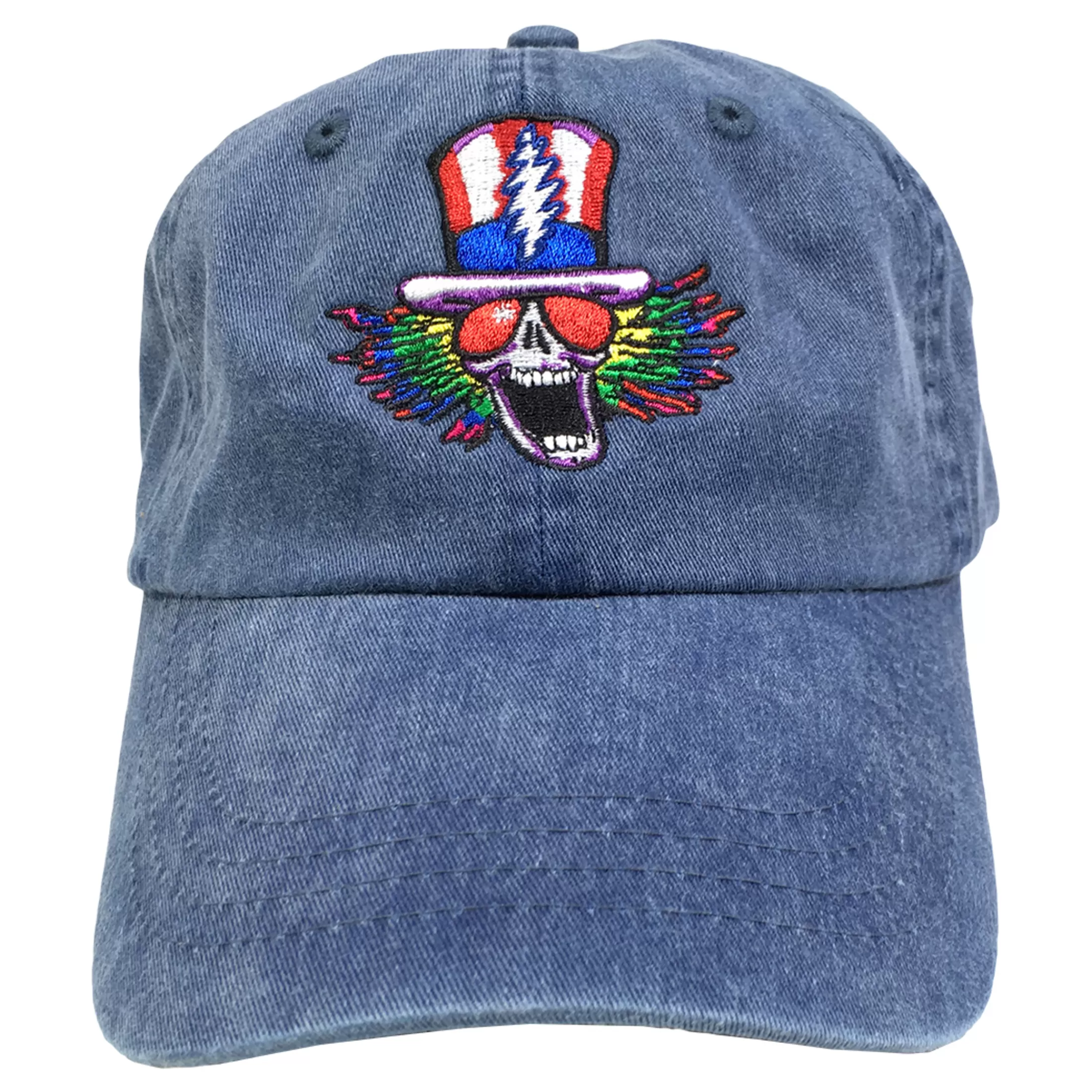 Hats | Grateful Dead<Liquid Blue GD Psycle Sam Denim Baseball Cap