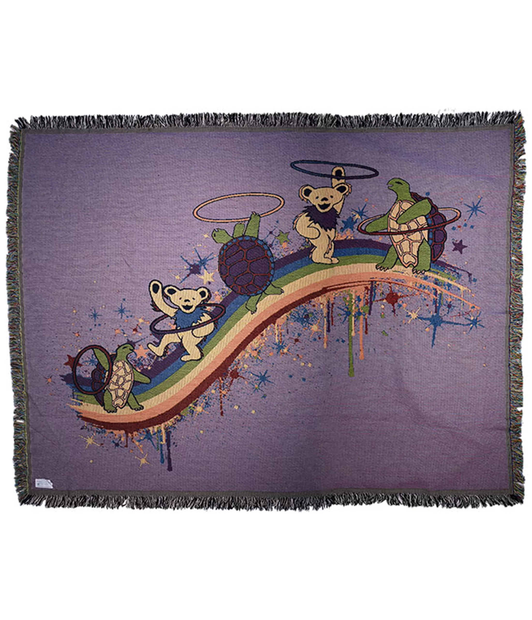 Grateful Dead | Classic<Liquid Blue GD Rainbow Hoopers Woven Blanket