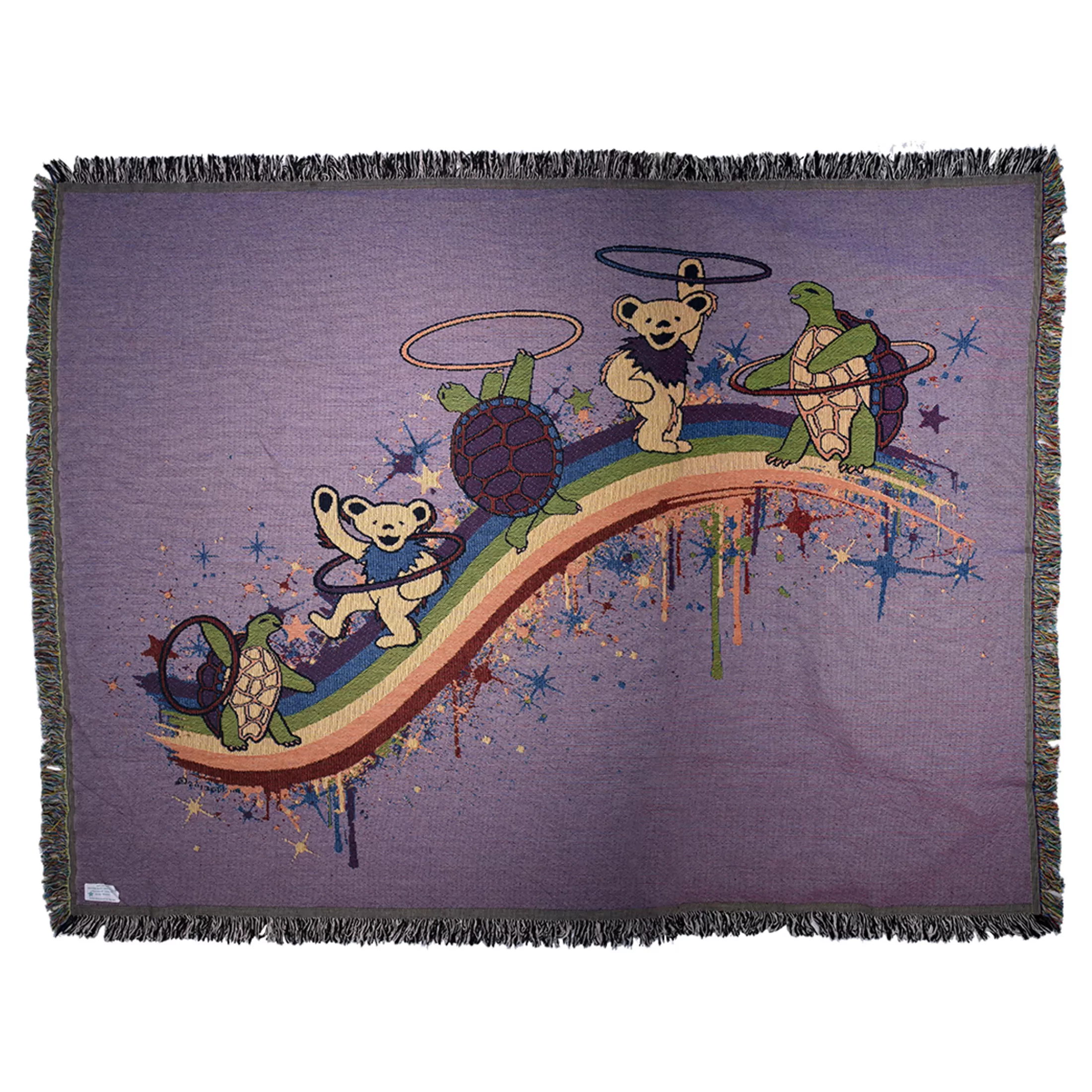 Grateful Dead | Classic<Liquid Blue GD Rainbow Hoopers Woven Blanket