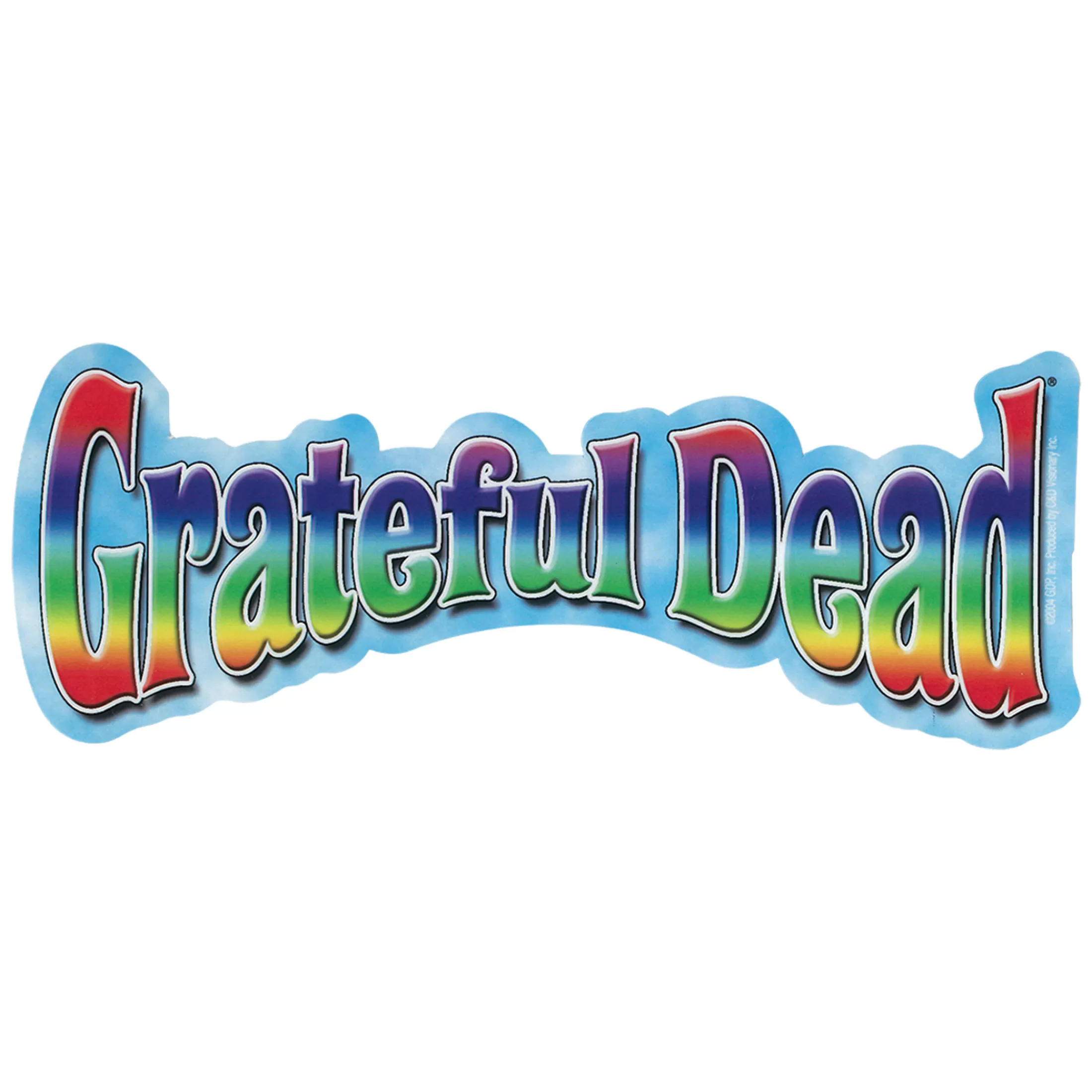 Grateful Dead | Classic<Liquid Blue GD Rainbow Logo Sticker