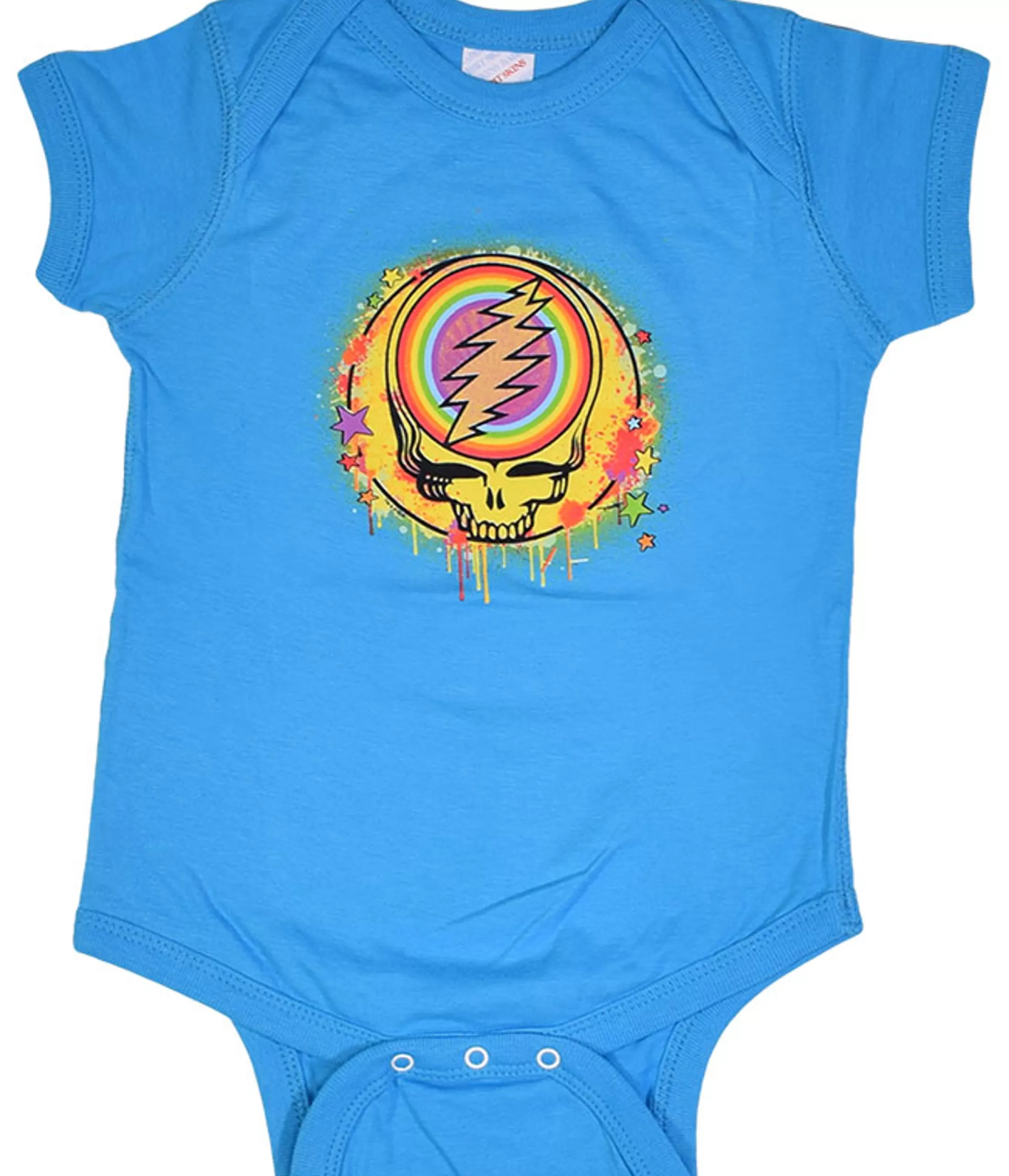 Onesies | Grateful Dead<Liquid Blue GD Rainbow Splatter Blue Onesie