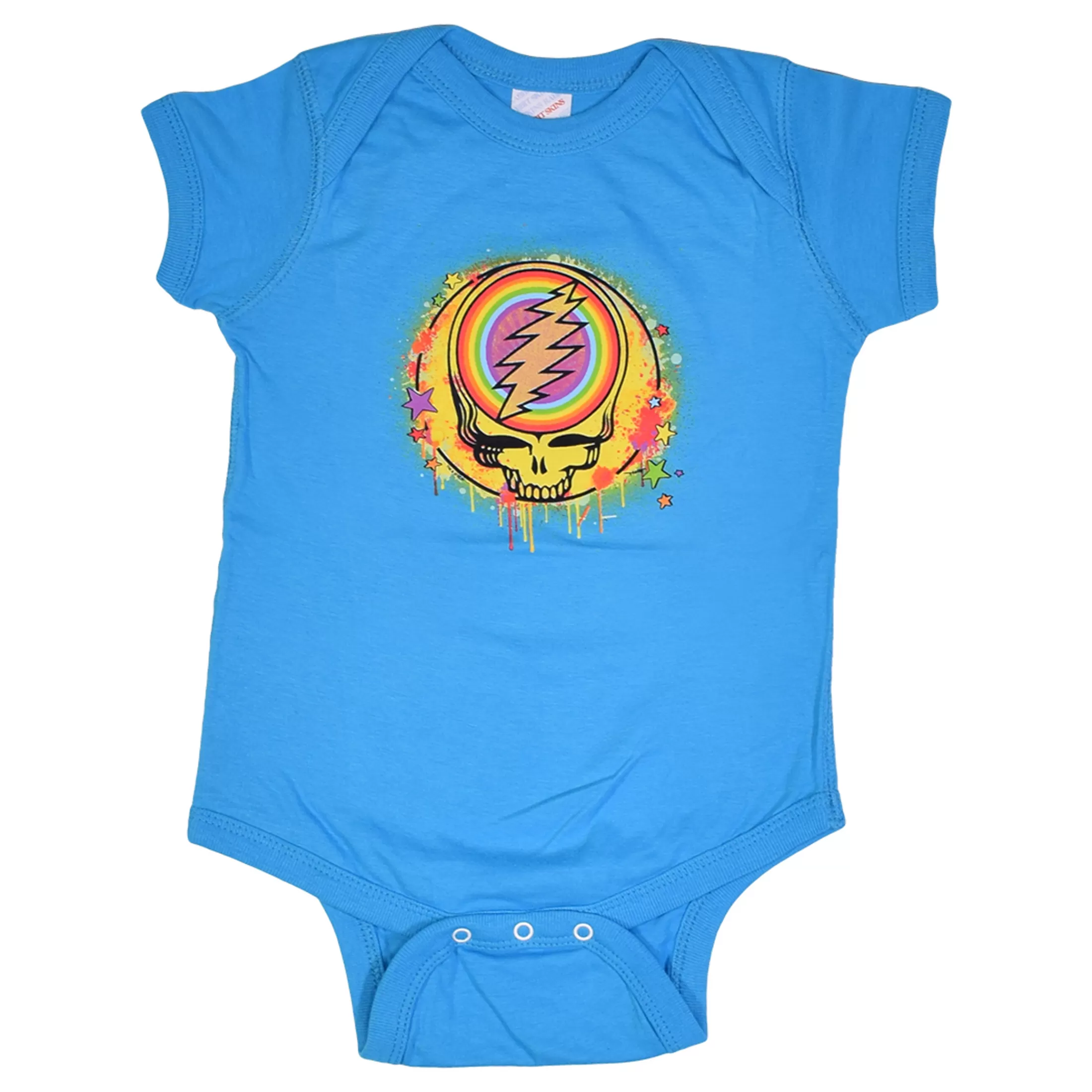 Onesies | Grateful Dead<Liquid Blue GD Rainbow Splatter Blue Onesie