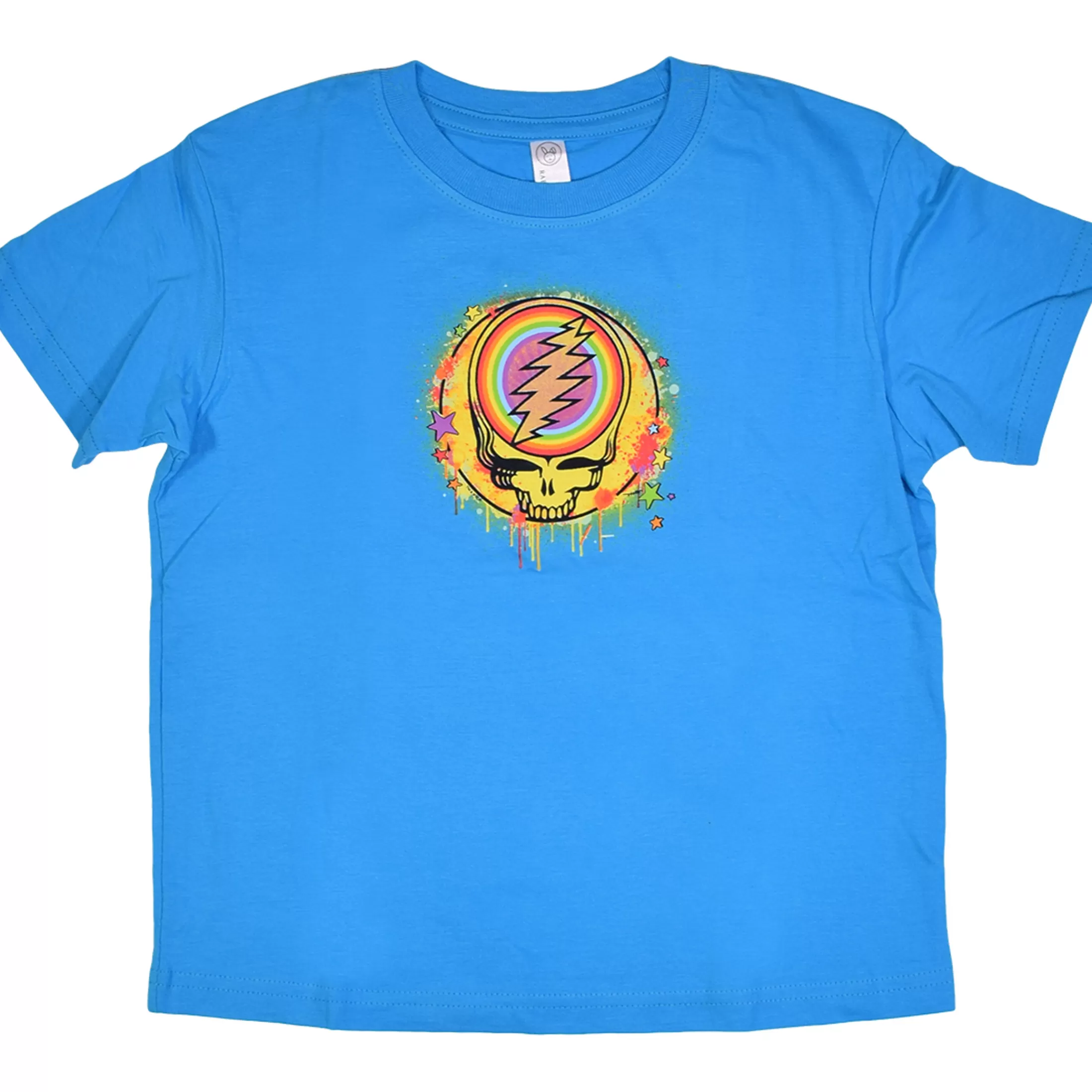 Toddler | Grateful Dead<Liquid Blue GD Rainbow Splatter Blue Toddler T-Shirt