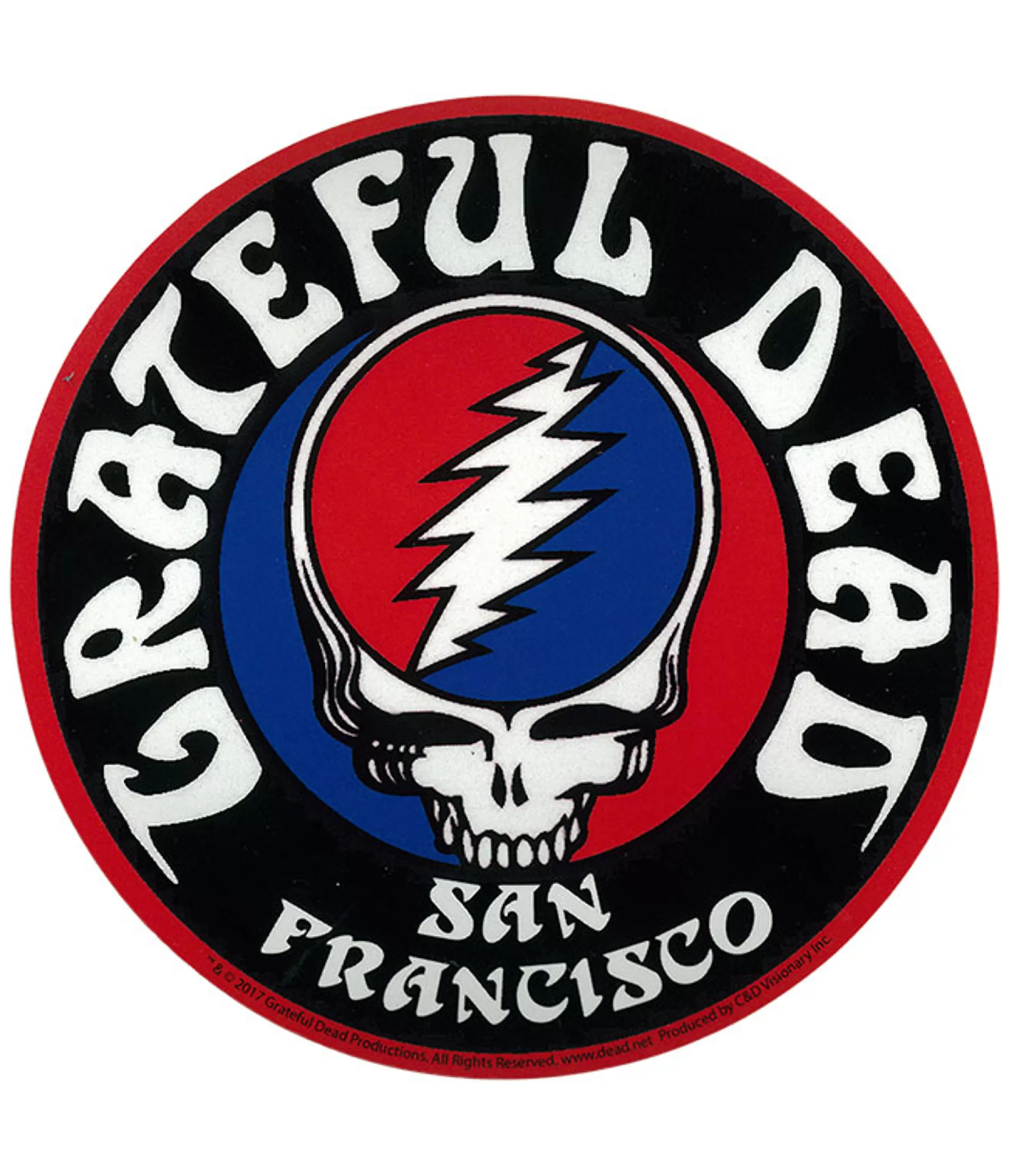 Grateful Dead<Liquid Blue GD San Fran Logo Sticker