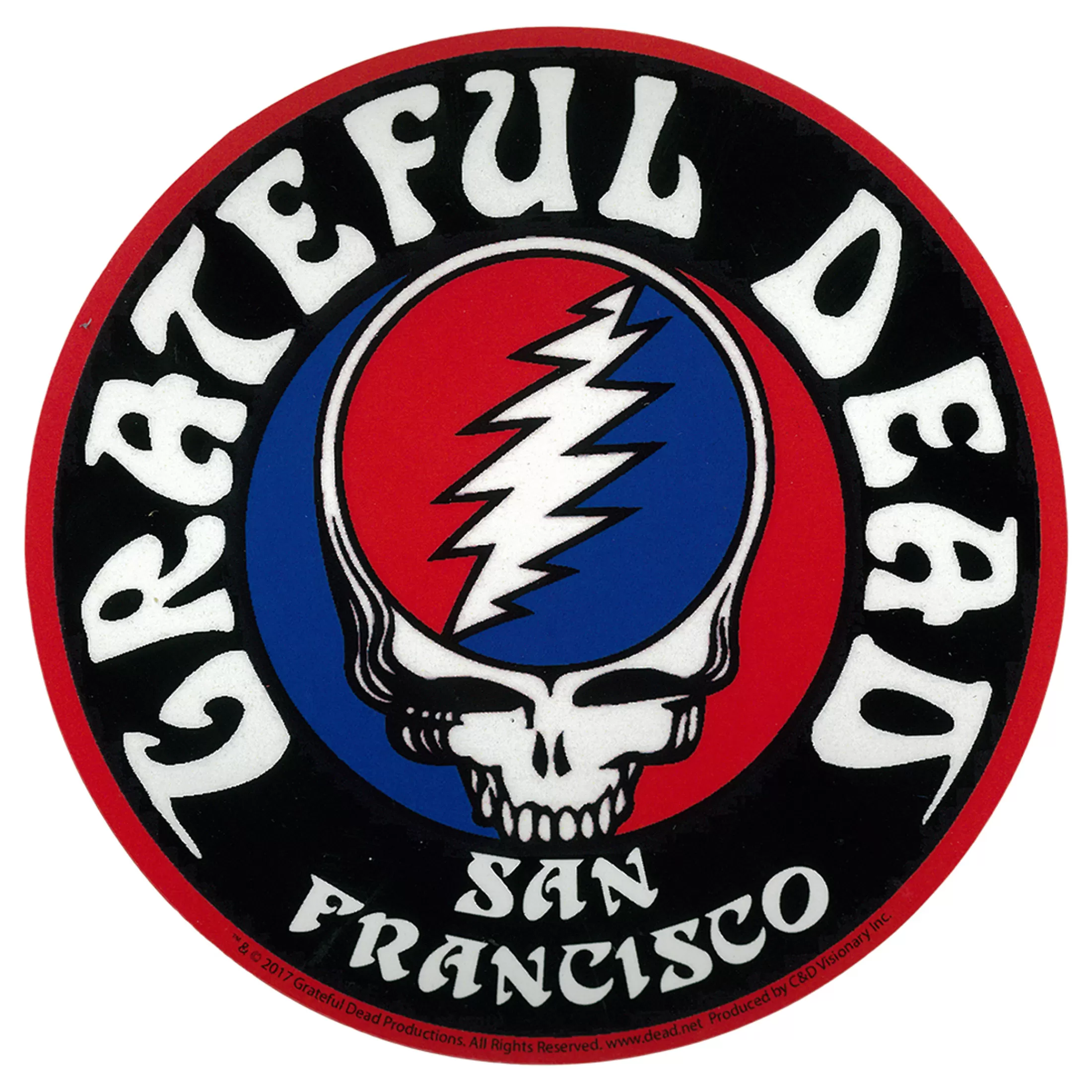 Grateful Dead<Liquid Blue GD San Fran Logo Sticker