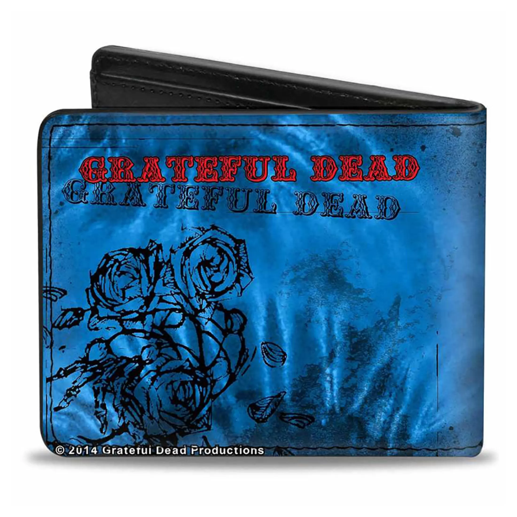 Wallets | Grateful Dead<Liquid Blue GD Skull and Roses Blues Bi-Fold Wallet