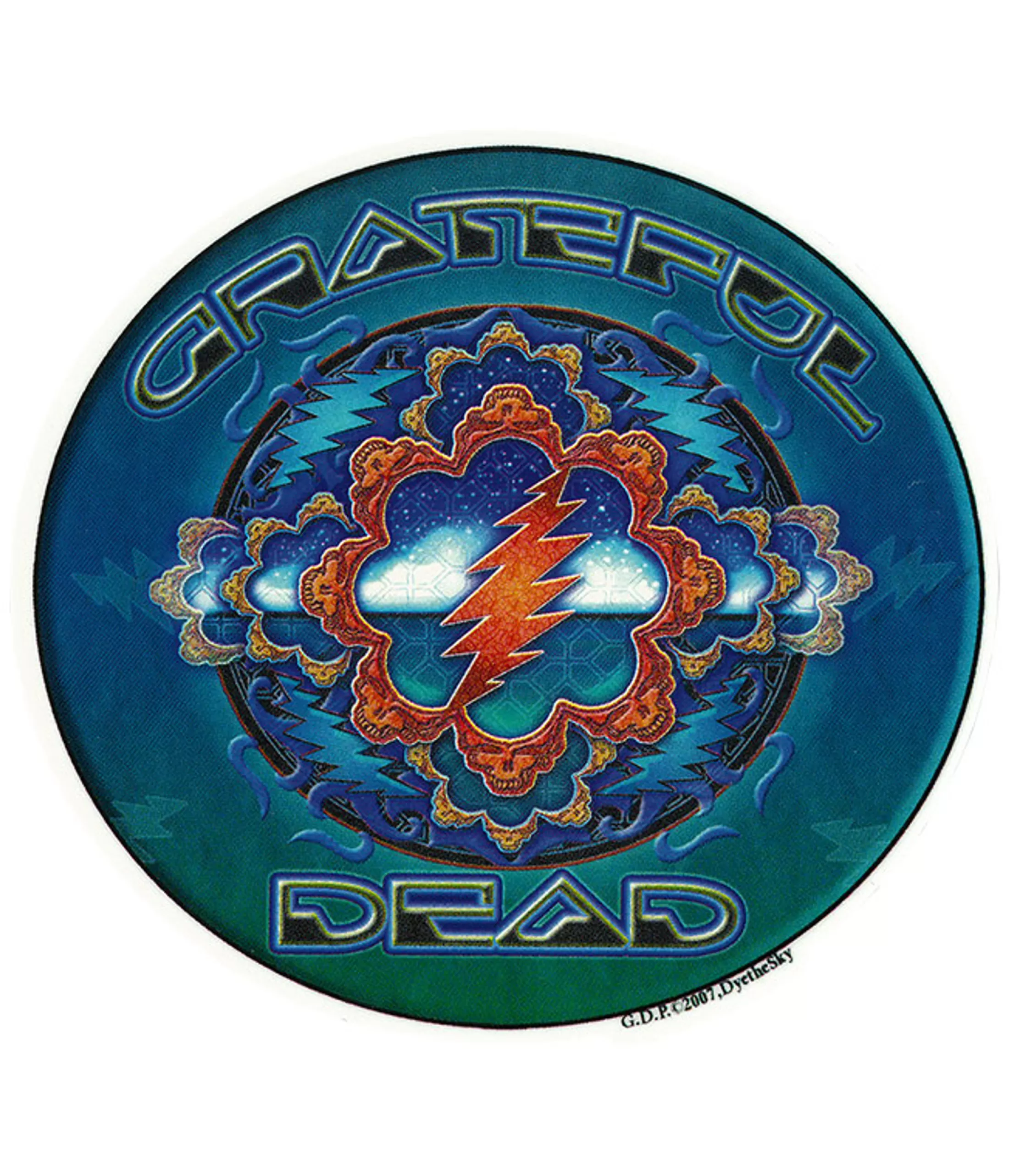 Grateful Dead<Liquid Blue GD Space Window Sticker