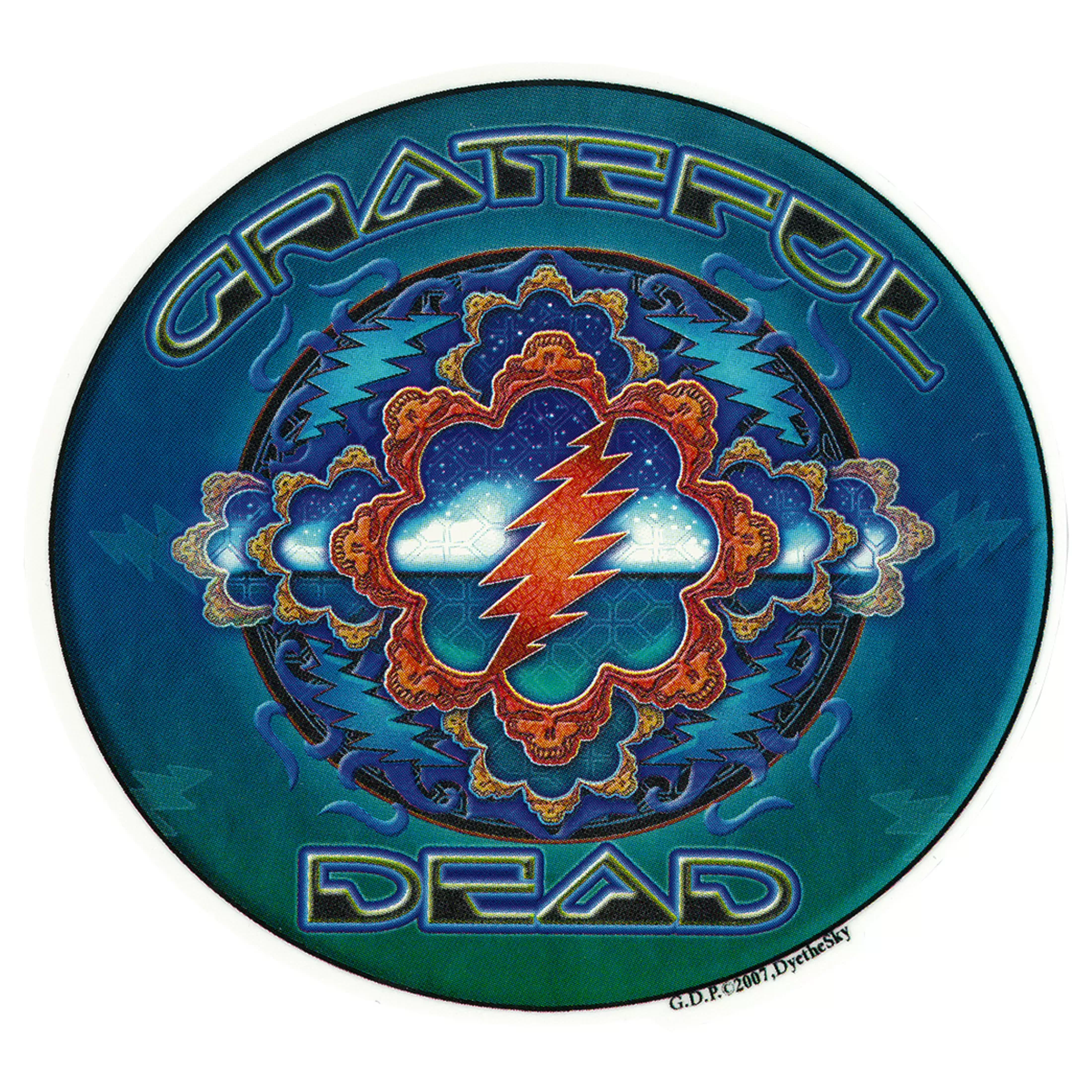 Grateful Dead<Liquid Blue GD Space Window Sticker