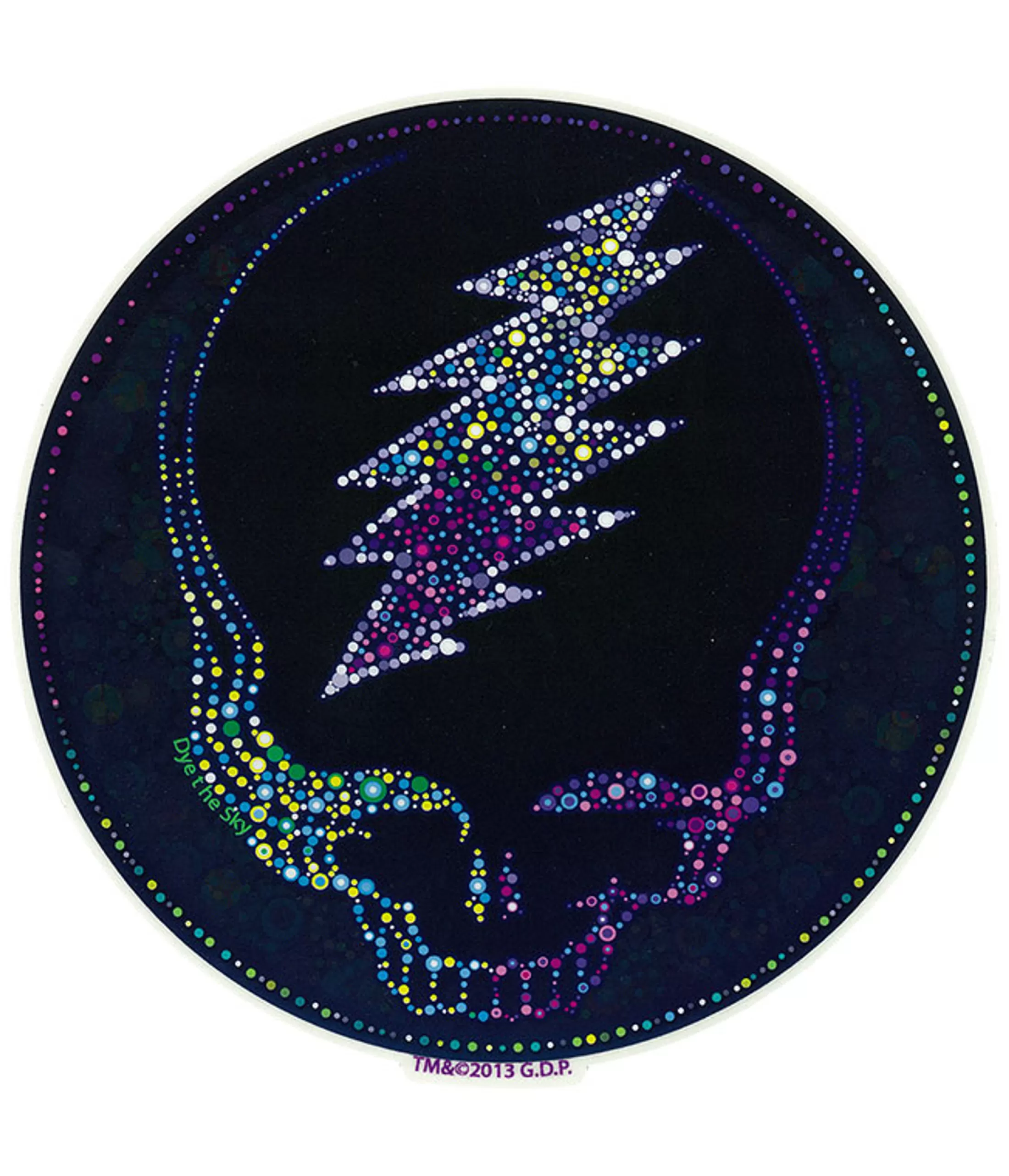 Grateful Dead<Liquid Blue GD Sparkling SYF Sticker