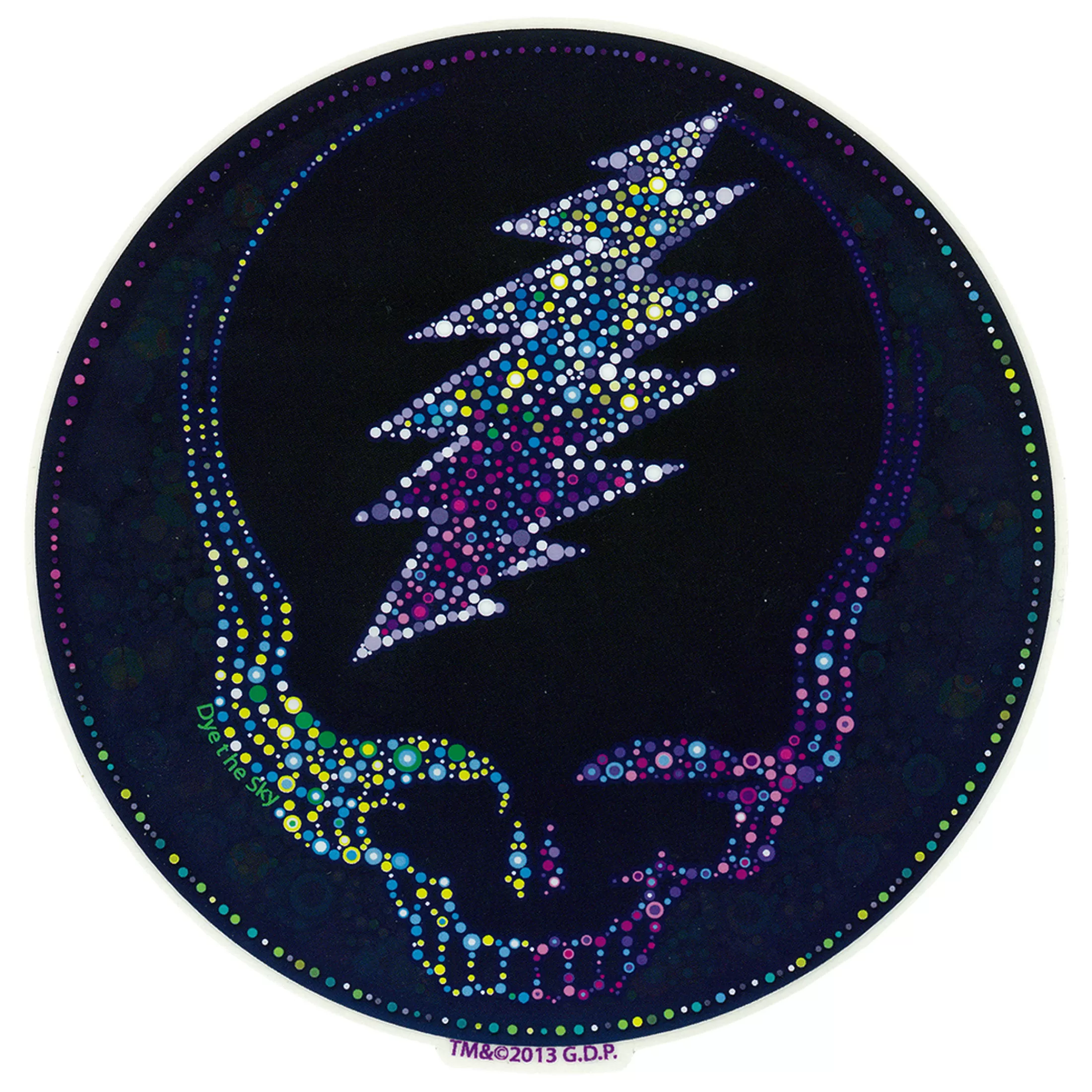 Grateful Dead<Liquid Blue GD Sparkling SYF Sticker