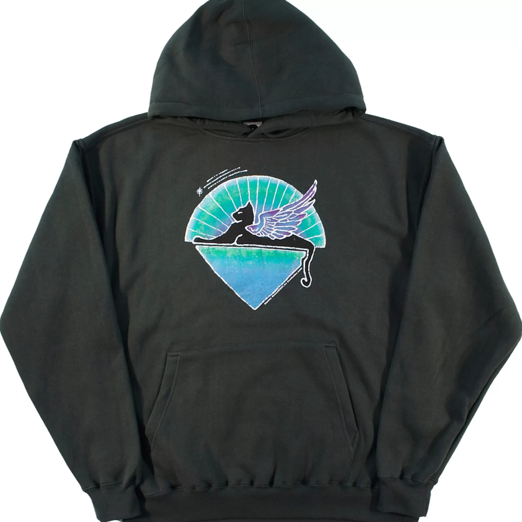 Hoodie | Grateful Dead<Liquid Blue GD Star Cat Green Hoodie