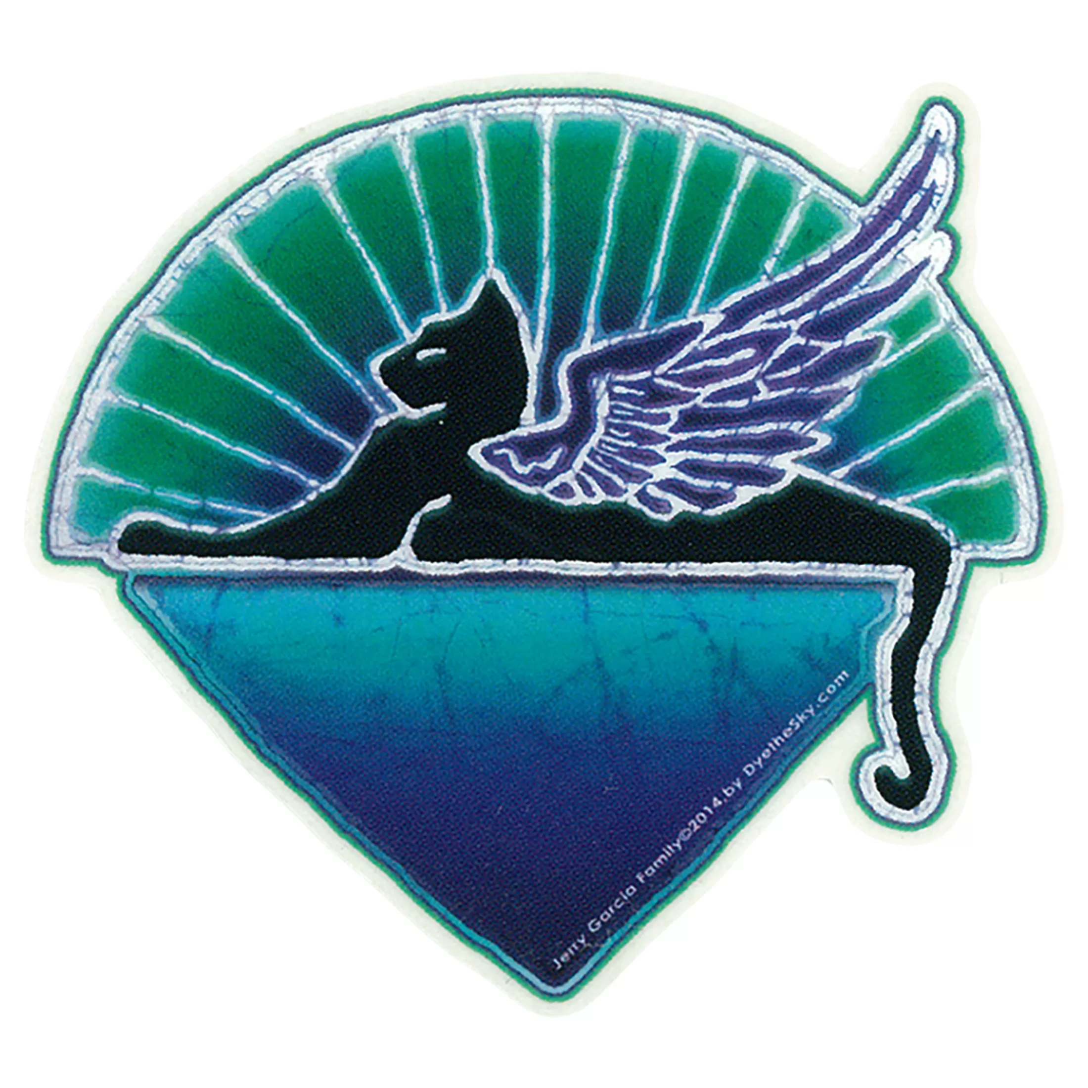 Grateful Dead | Classic<Liquid Blue GD Star Cat Mini Sticker