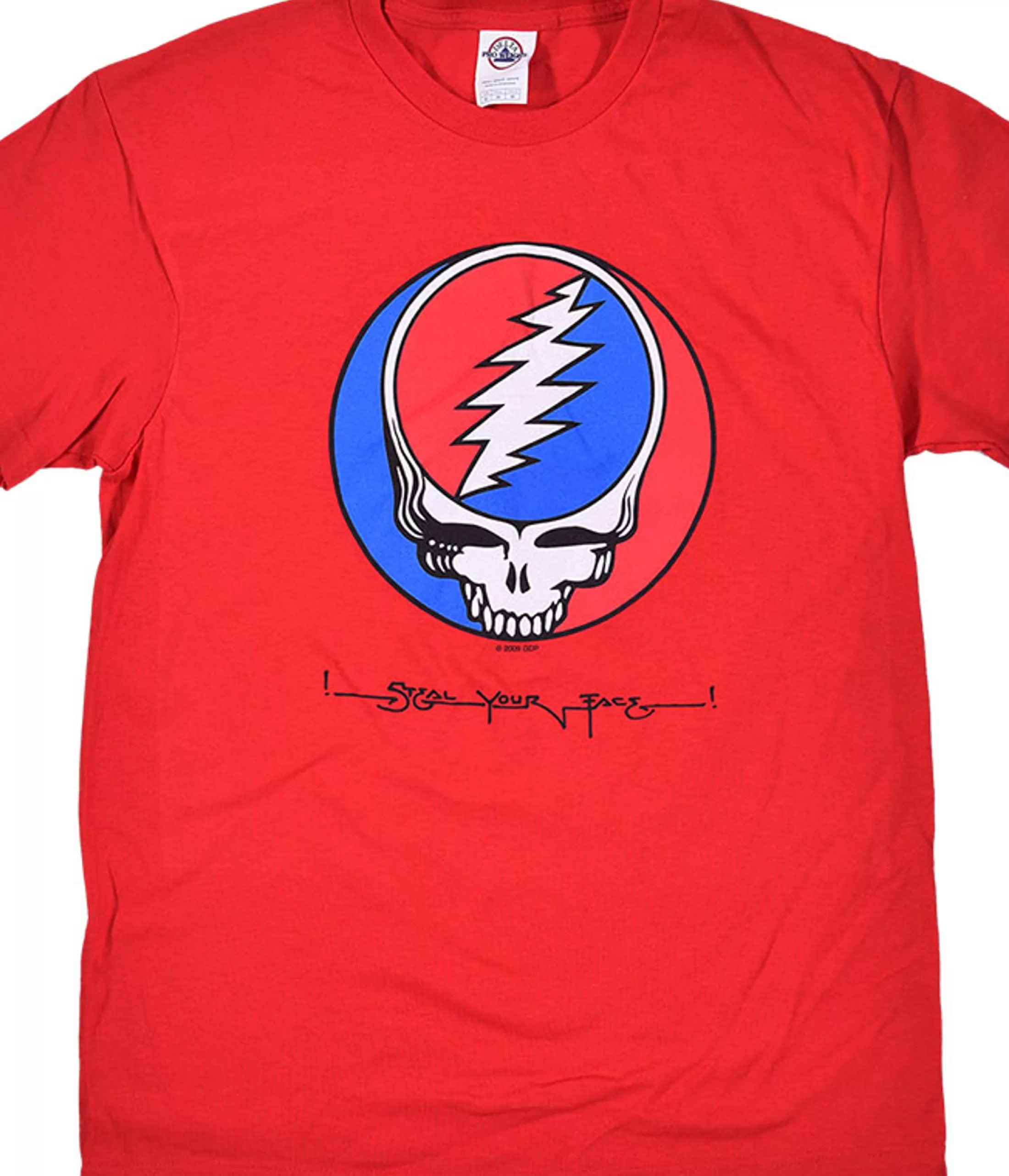 T-Shirt | Grateful Dead<Liquid Blue GD Steal Your Face Red T-Shirt