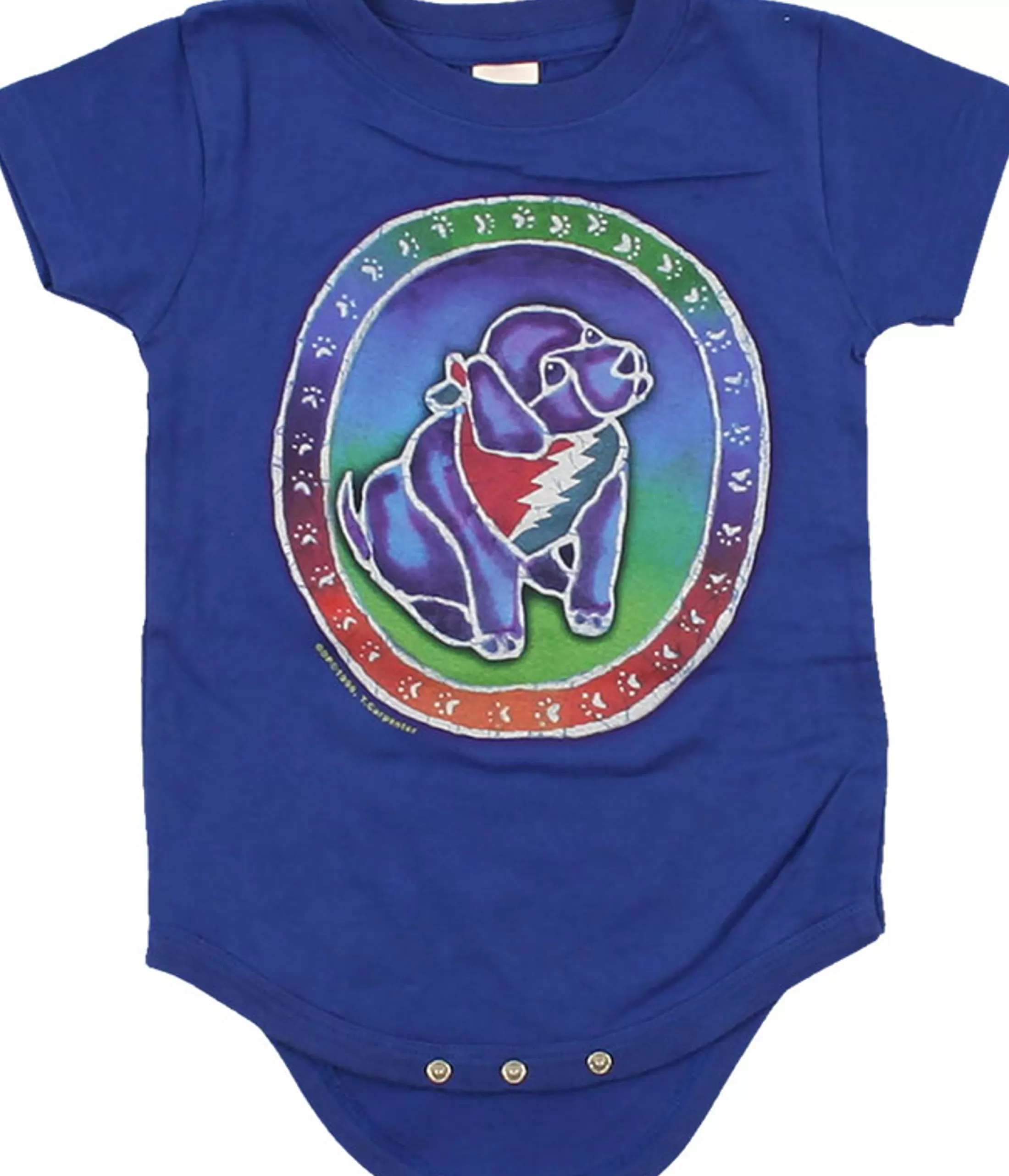 Onesies | Grateful Dead<Liquid Blue GD Steal Your Puppy Blue Onesie