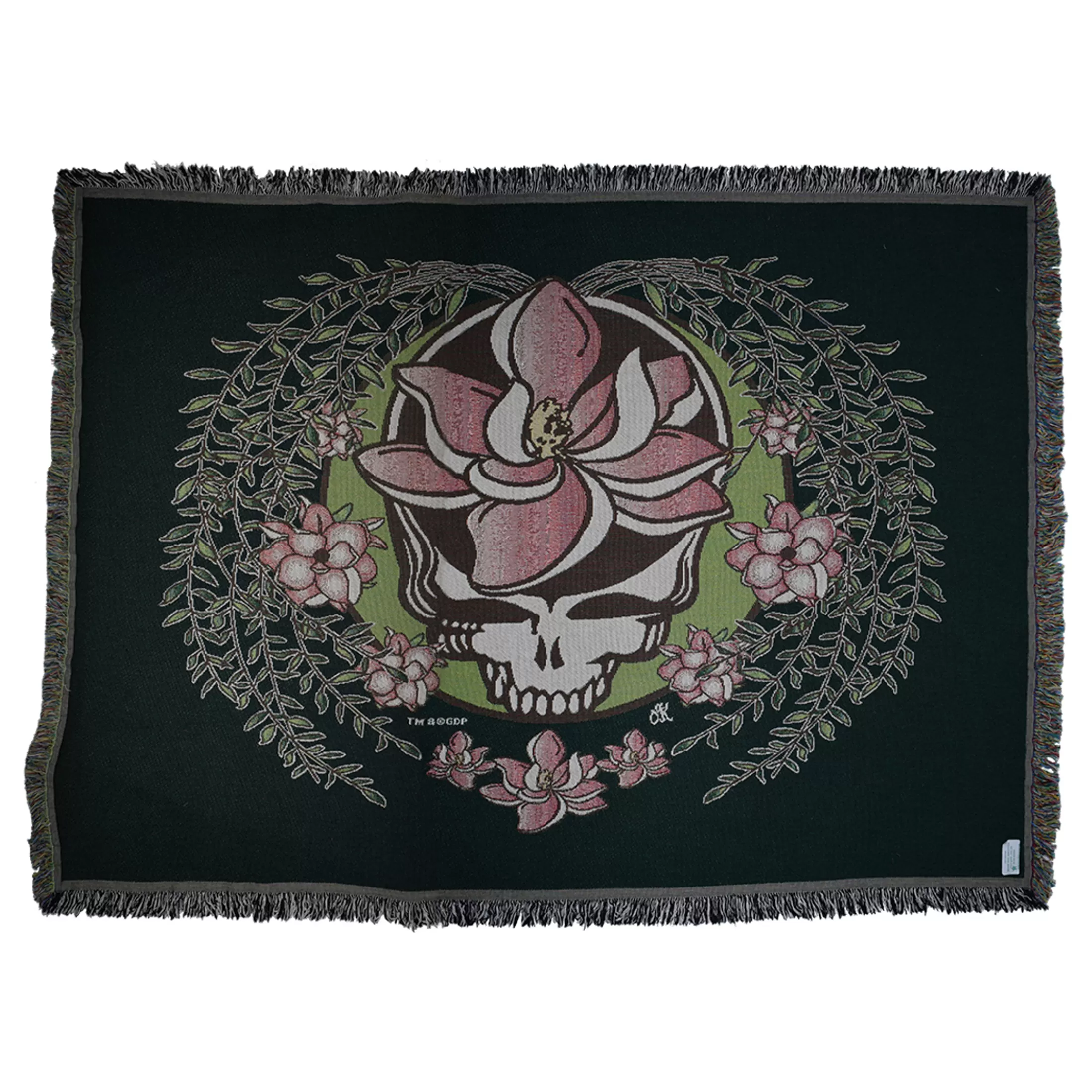 Grateful Dead<Liquid Blue GD Sugar Magnolia SYF Woven Blanket