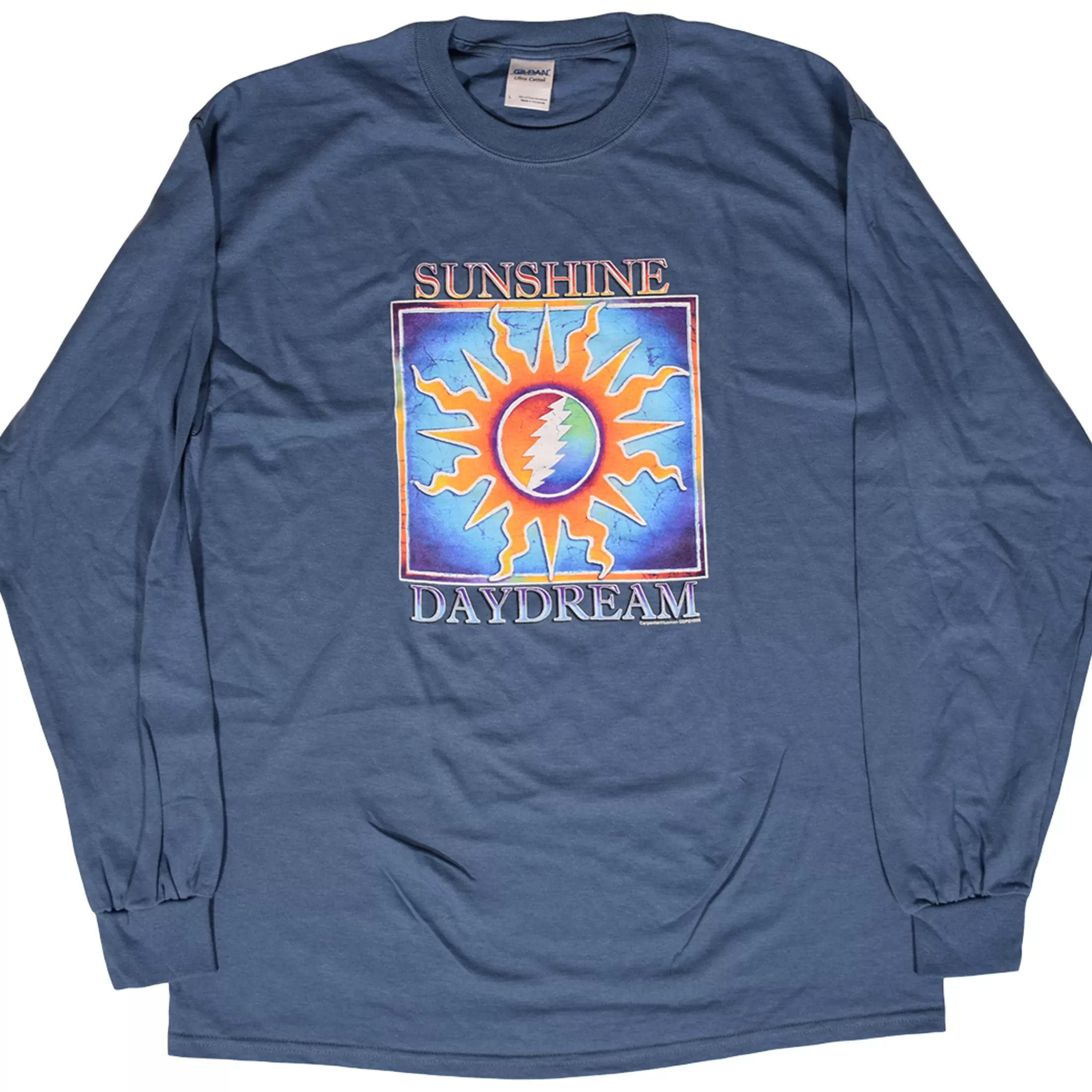 Long Sleeve | Grateful Dead<Liquid Blue GD Sunshine Daydream Blue Long Sleeve T-Shirt