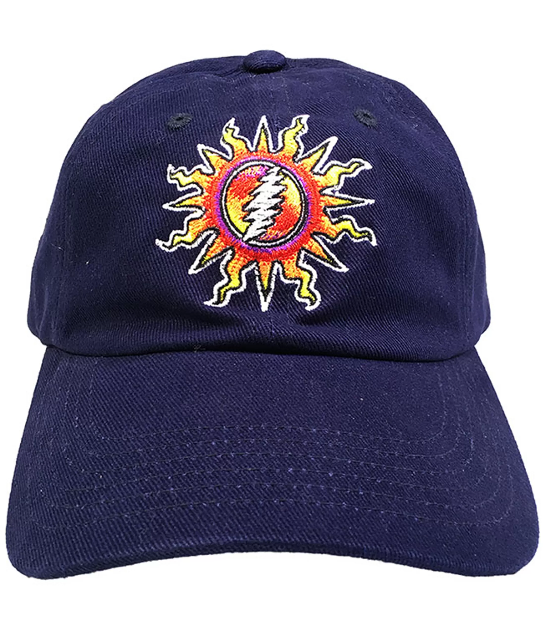 Hats | Grateful Dead<Liquid Blue GD Sunshine Lightning Navy Hat