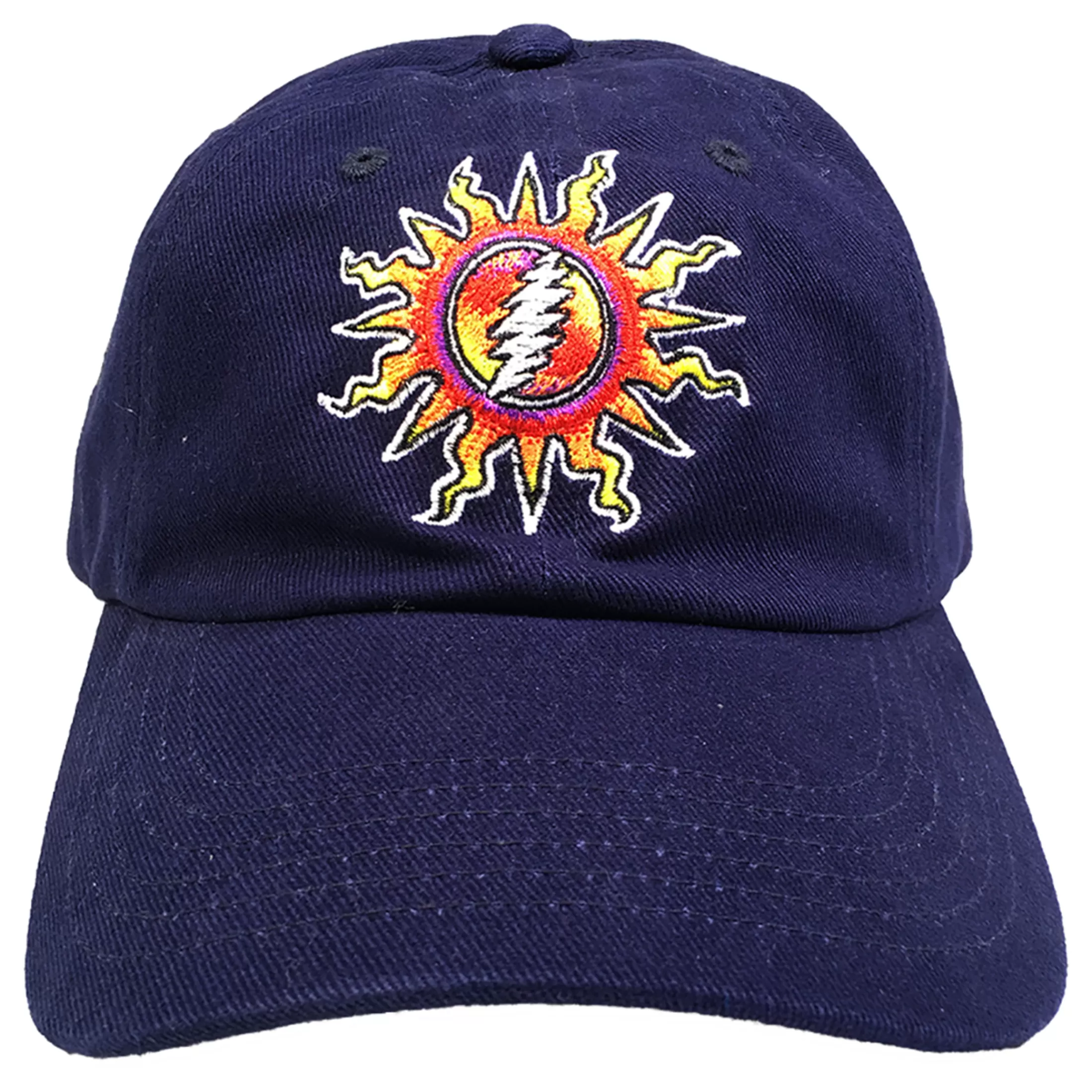 Hats | Grateful Dead<Liquid Blue GD Sunshine Lightning Navy Hat