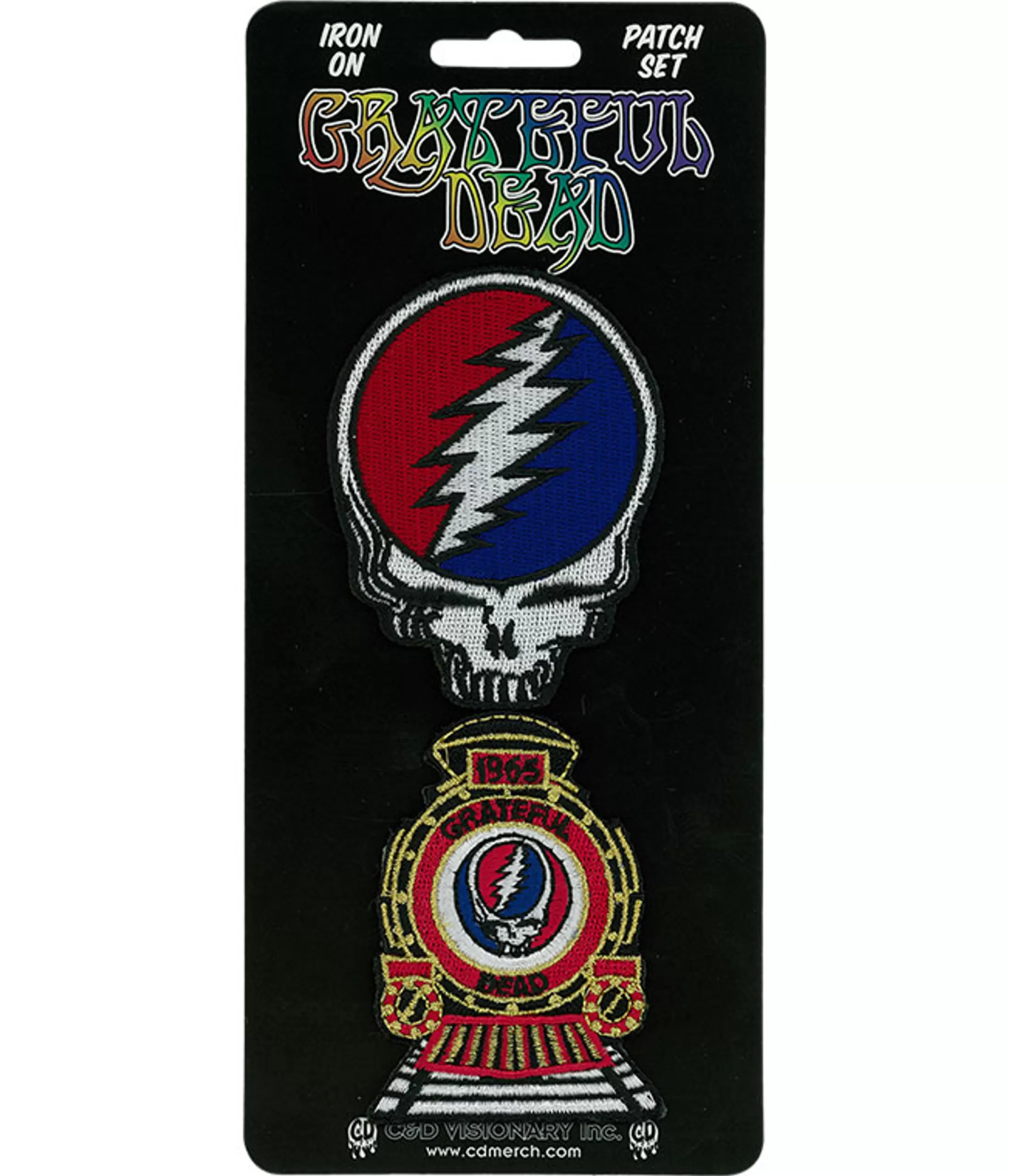 Patches | Grateful Dead<Liquid Blue GD SYF & Train Patch Set