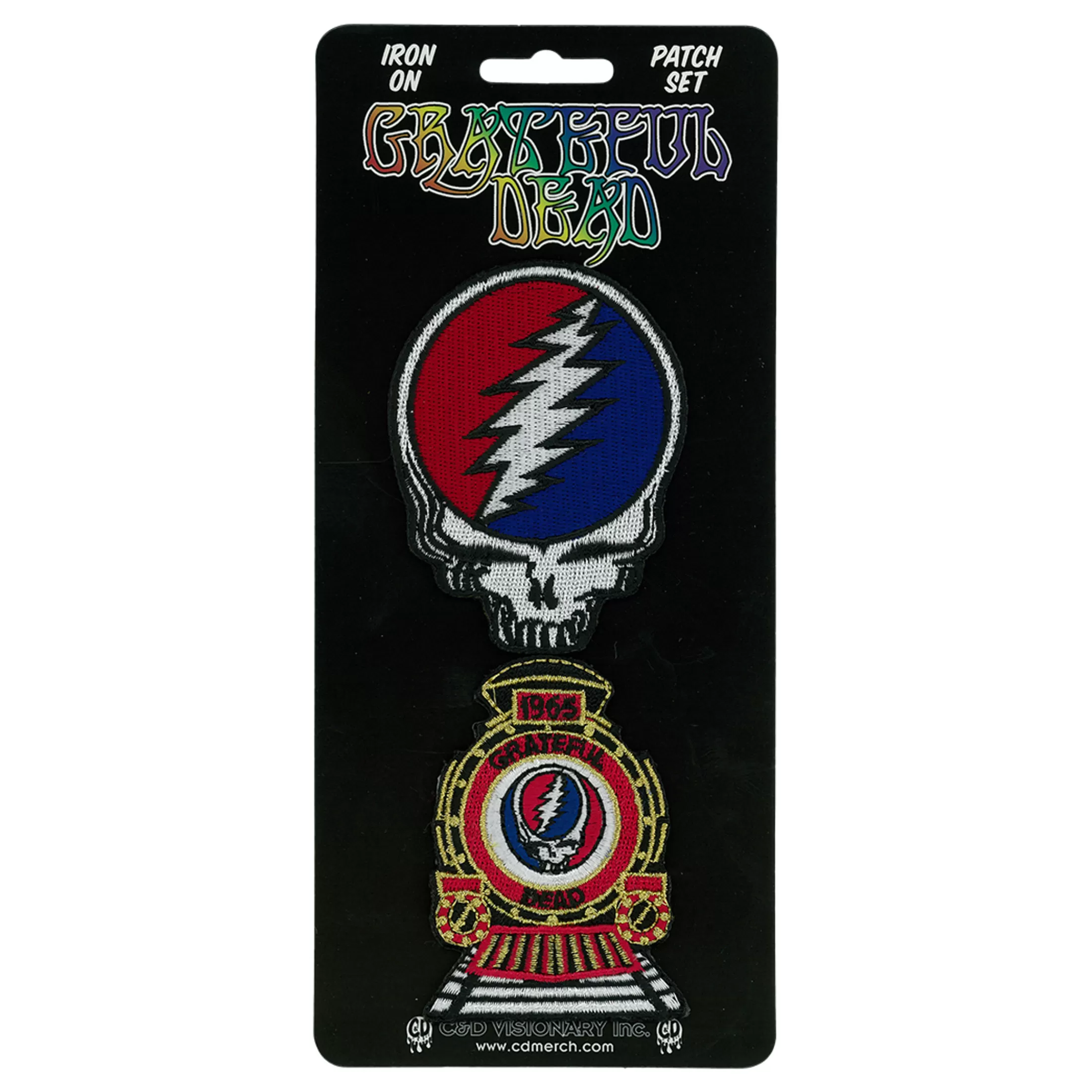 Patches | Grateful Dead<Liquid Blue GD SYF & Train Patch Set