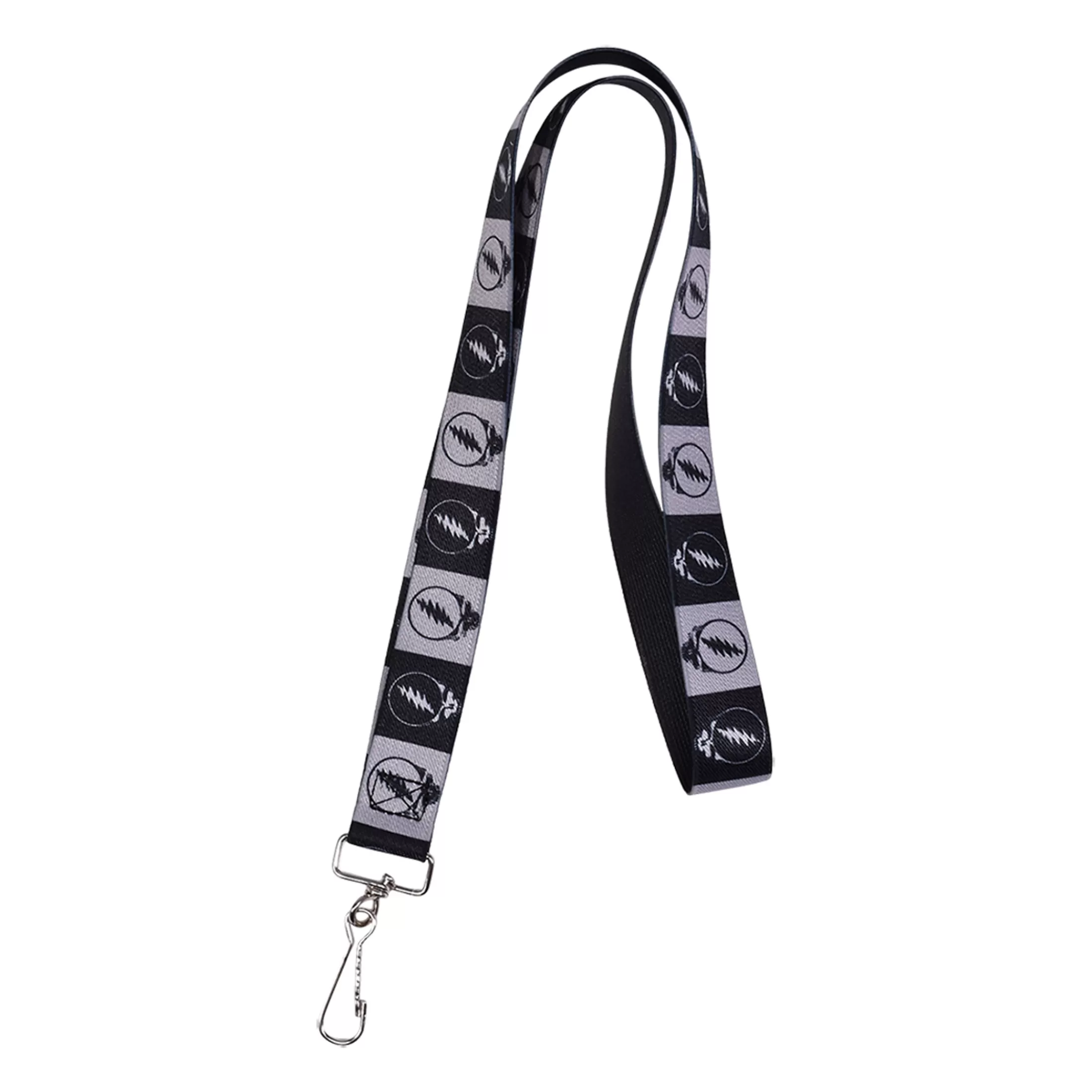 Lanyards | Keychains<Liquid Blue GD SYF Black and Gray Lanyard