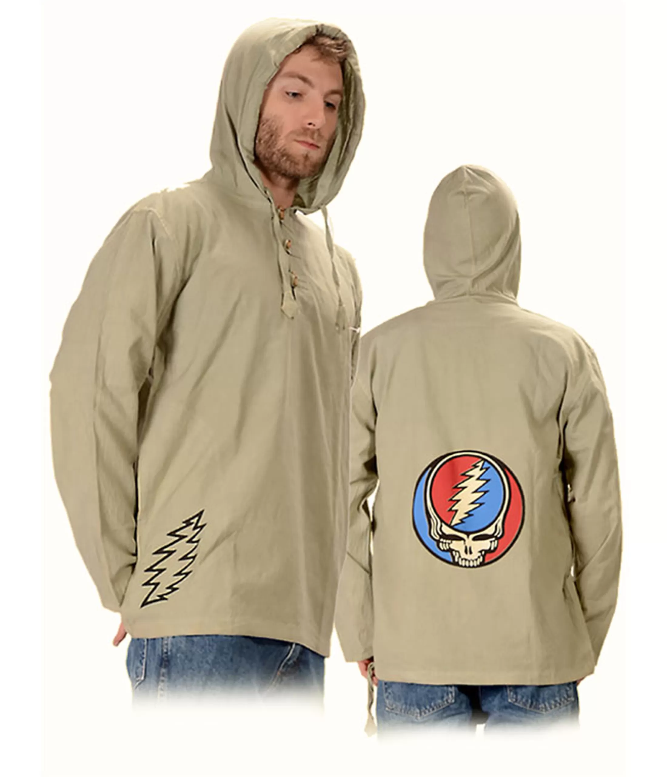 Hoodie | Grateful Dead<Liquid Blue GD SYF Cotton Baja Hoodie