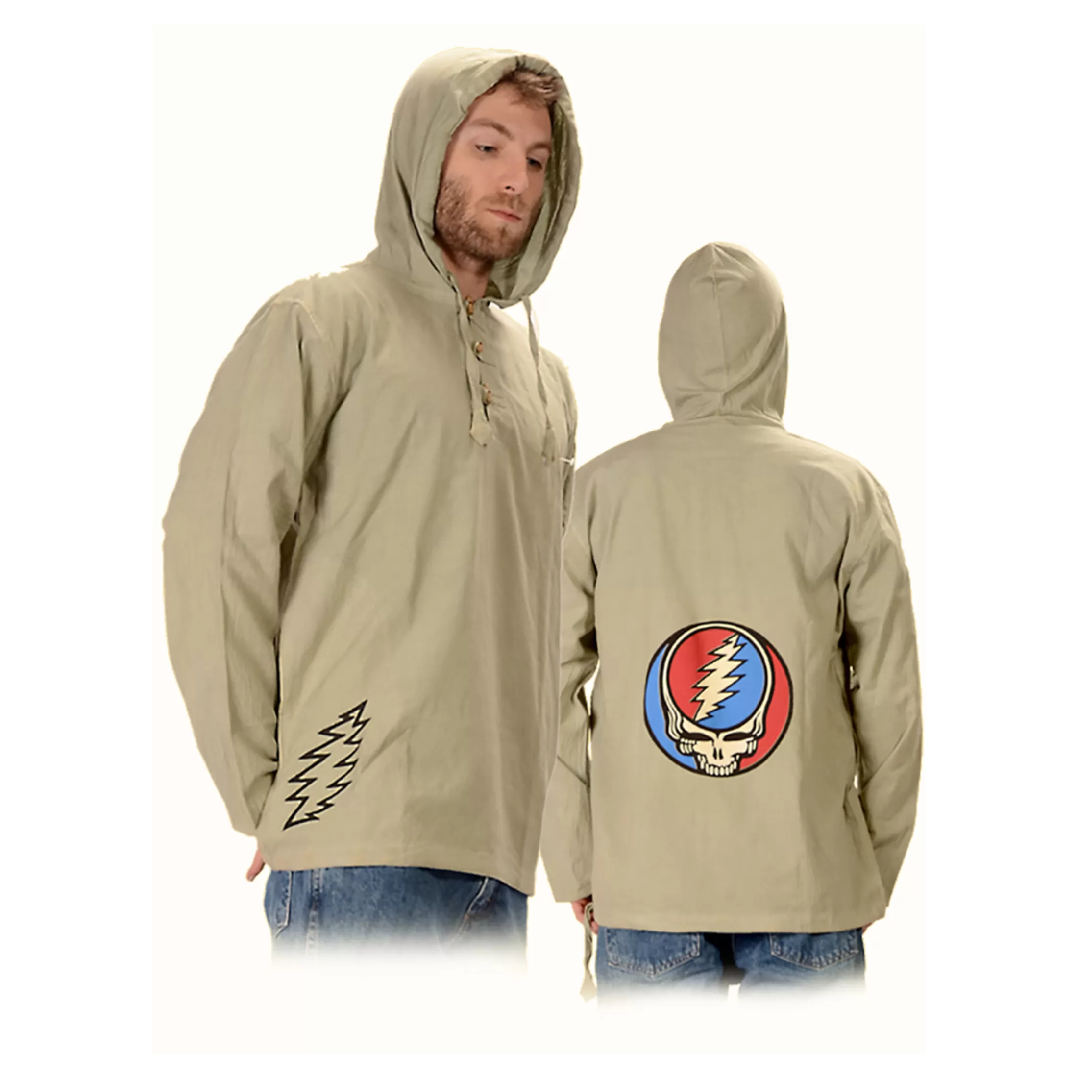 Hoodie | Grateful Dead<Liquid Blue GD SYF Cotton Baja Hoodie