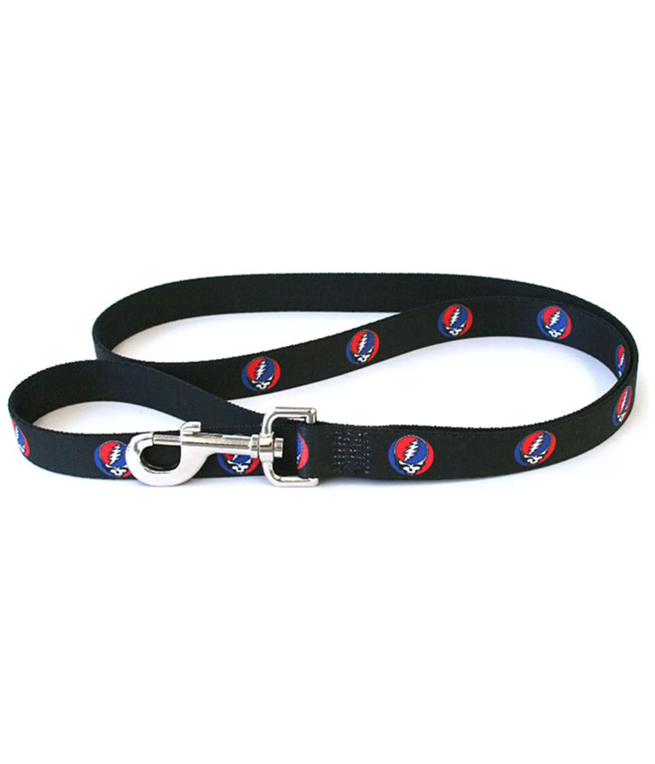 Grateful Dead<Liquid Blue GD SYF Dog Leash Black