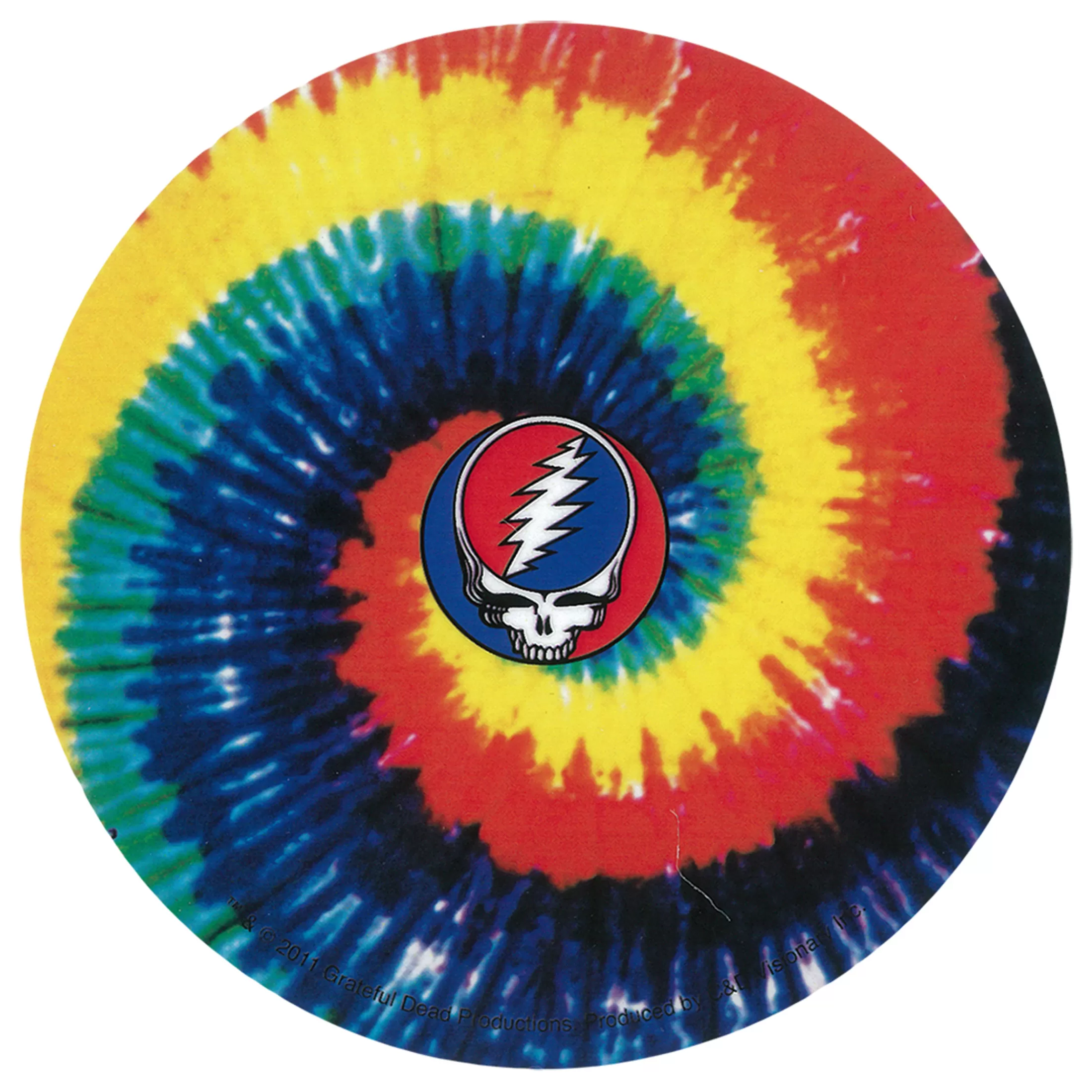 Grateful Dead<Liquid Blue GD SYF Spiral Dye Sticker