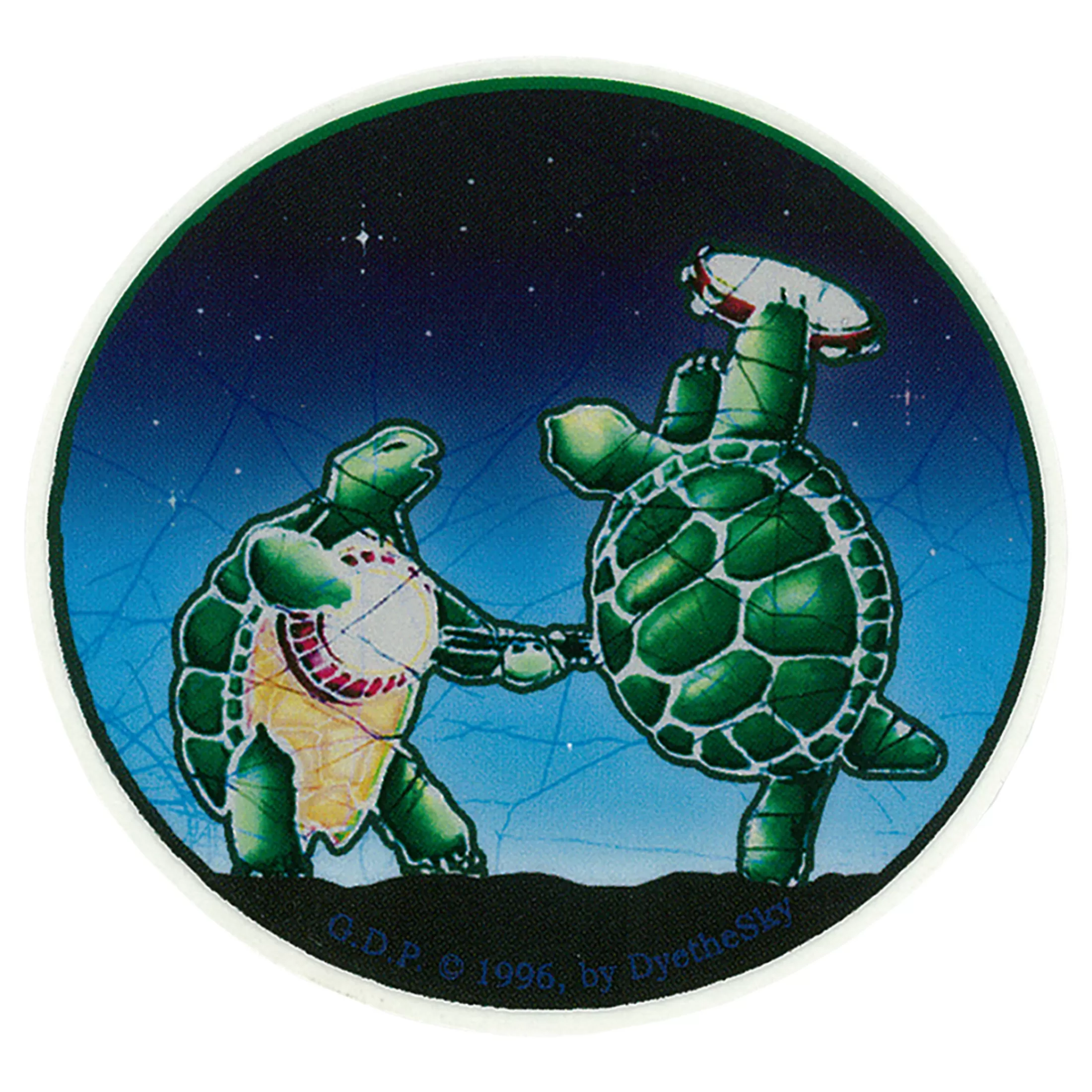 Grateful Dead | Classic<Liquid Blue GD Terrapin Station Mini Sticker