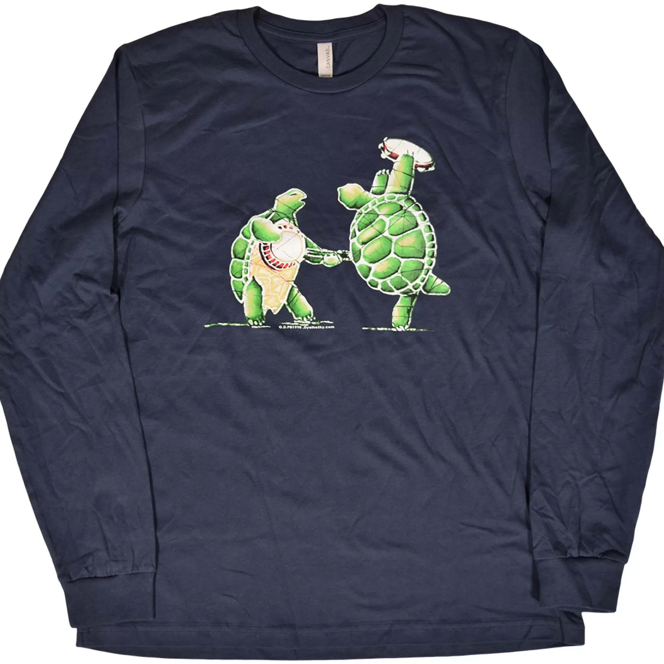 Long Sleeve | Grateful Dead<Liquid Blue GD Terrapin Station Navy Long Sleeve T-Shirt