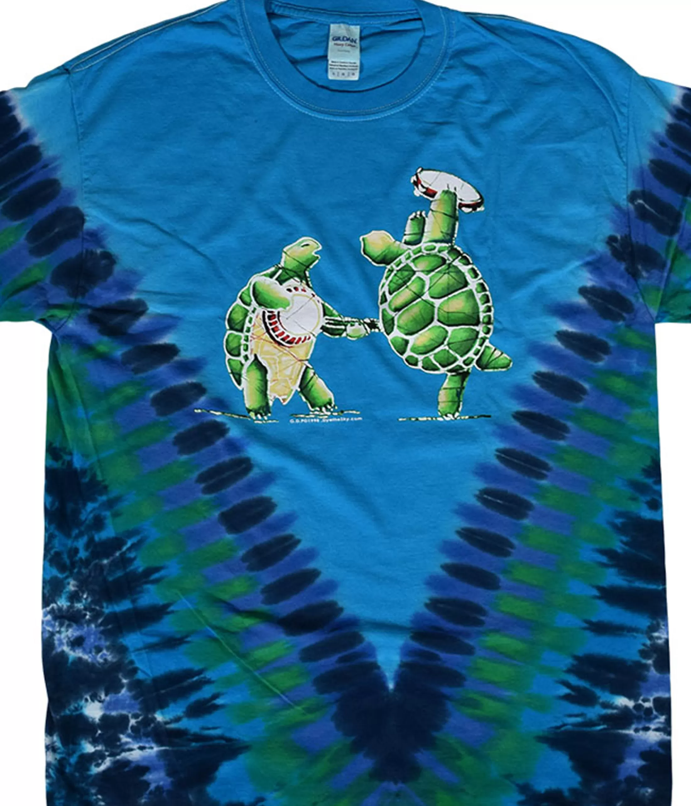 T-Shirt | Grateful Dead<Liquid Blue GD Terrapin Tie-Dye T-Shirt