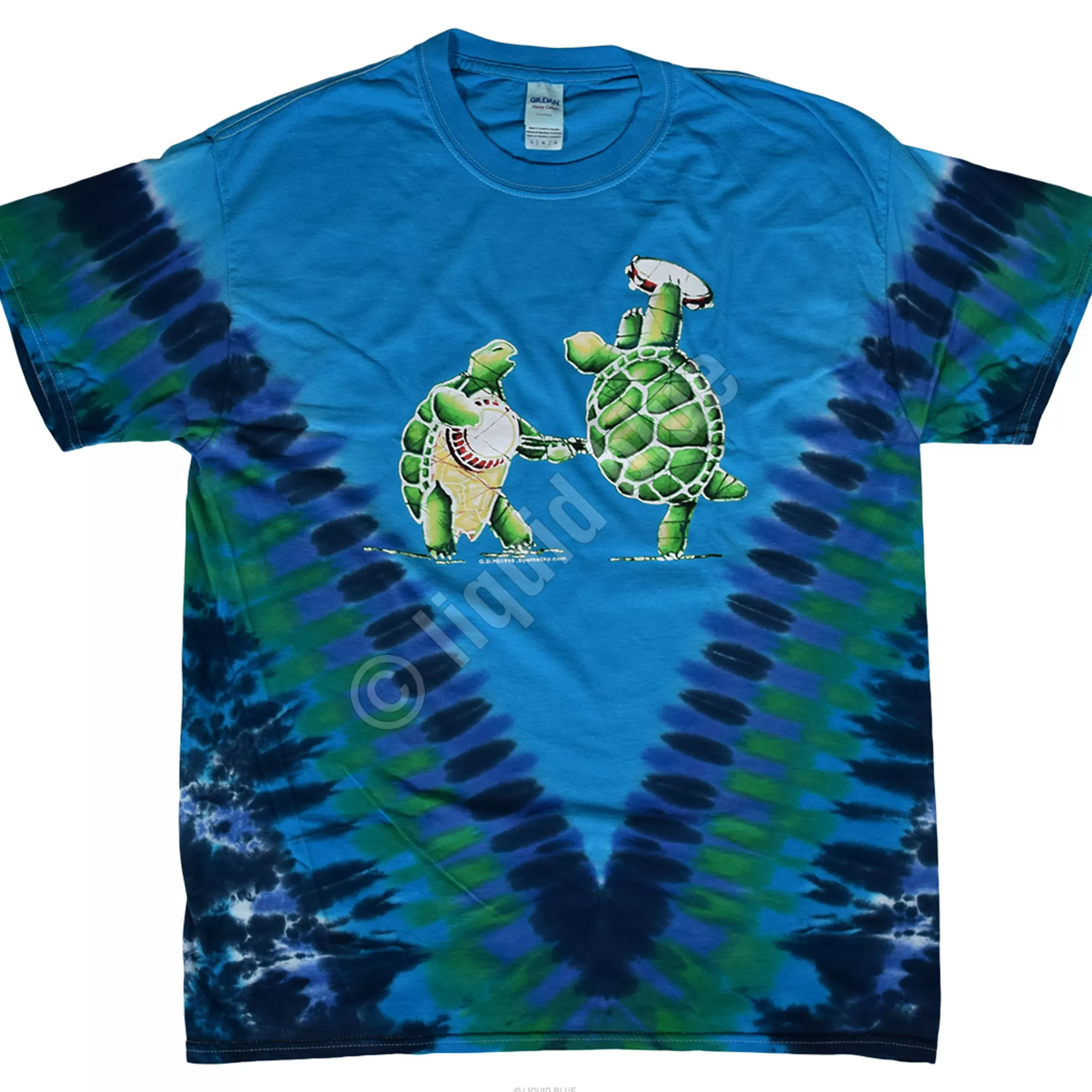 T-Shirt | Grateful Dead<Liquid Blue GD Terrapin Tie-Dye T-Shirt